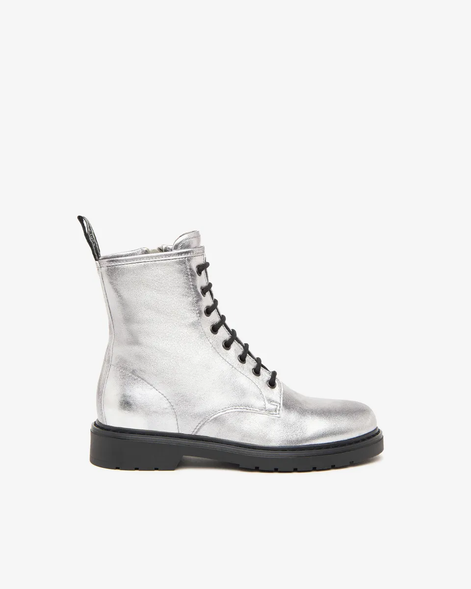 Nero Giardini Combat Boots rangers femme cuir lacets
