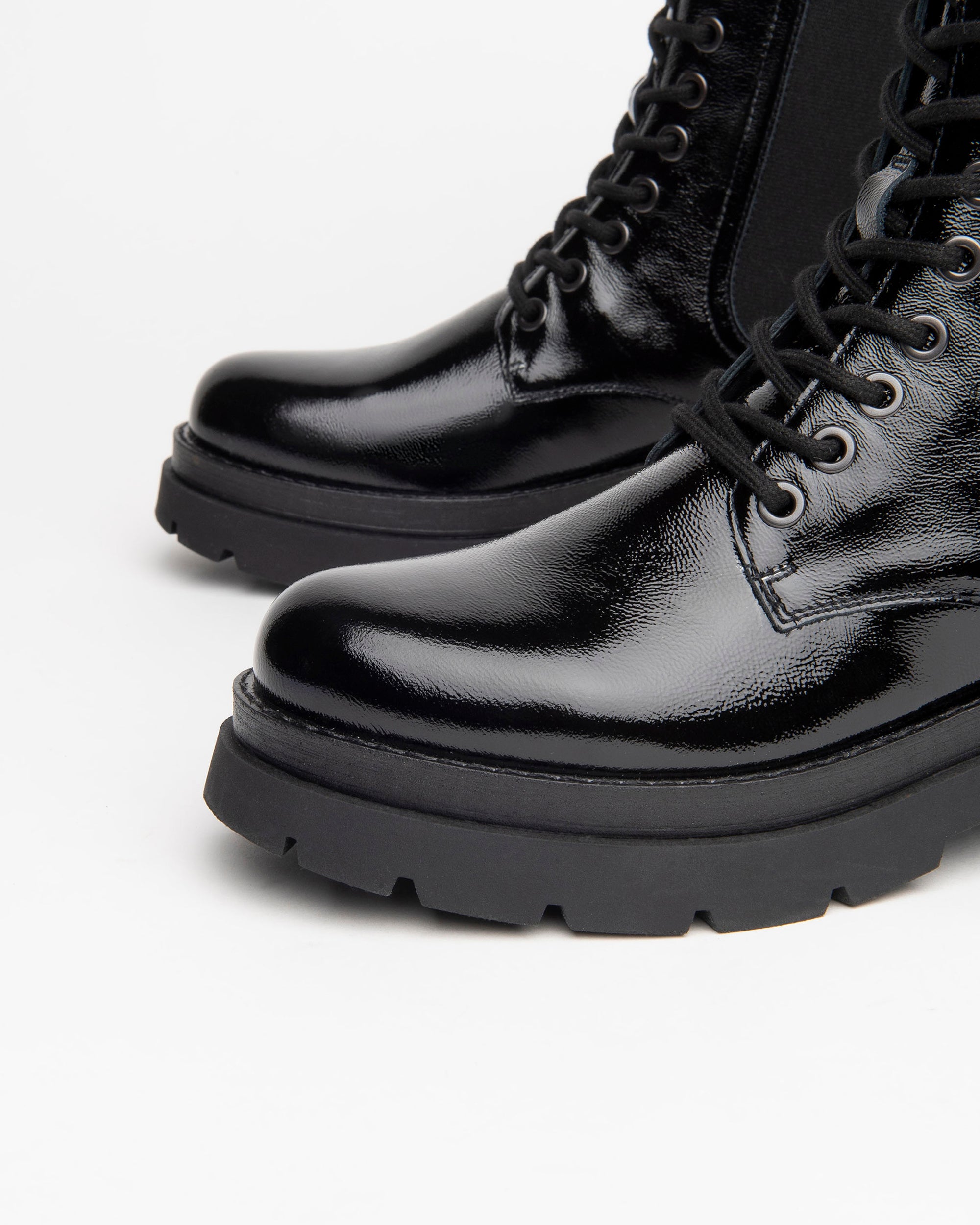 Nero Giardini Combat Boots bottines femme vernis 38 talon 5 cm