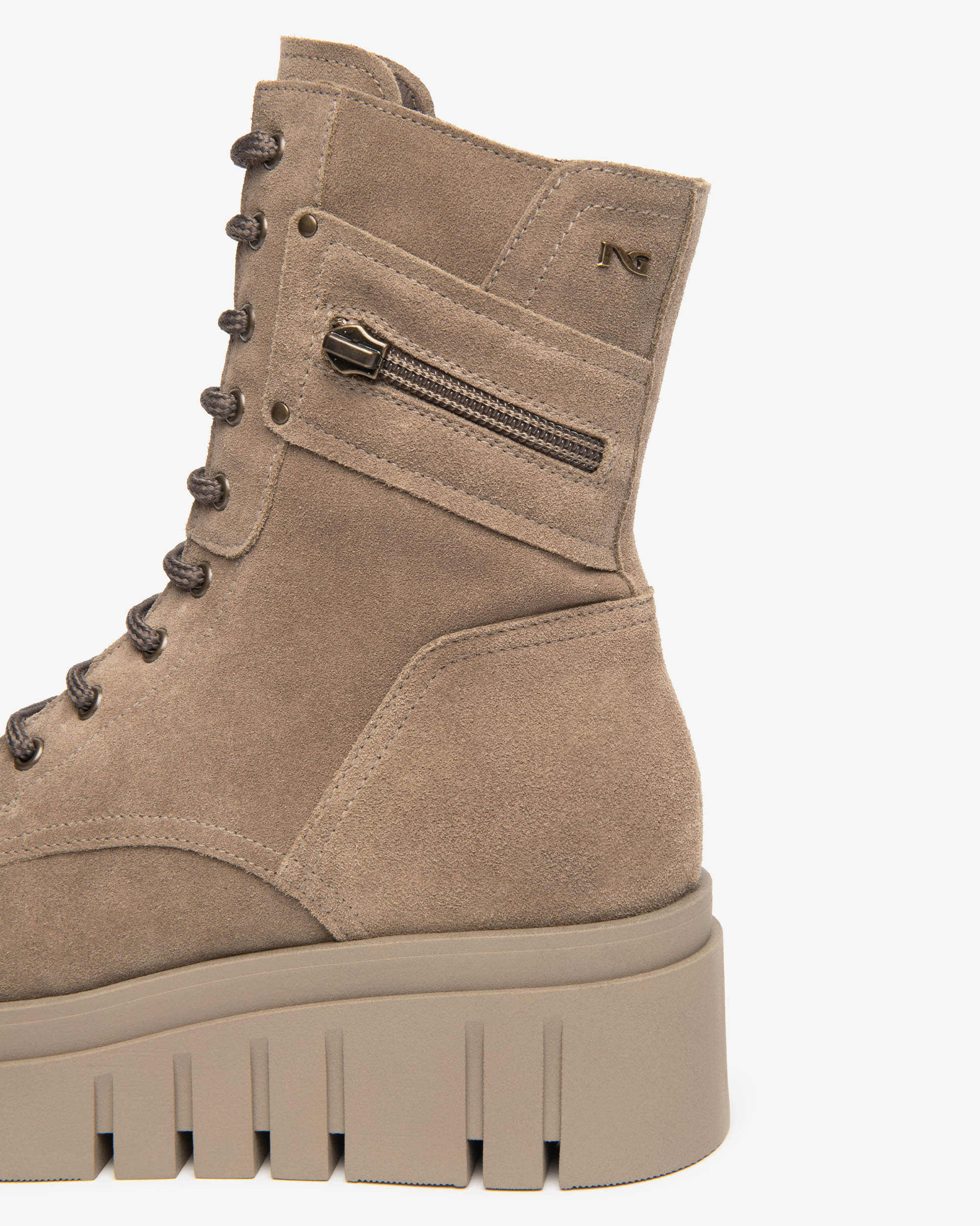 Nero Giardini Combat Boots rangers femme daim pointure 38