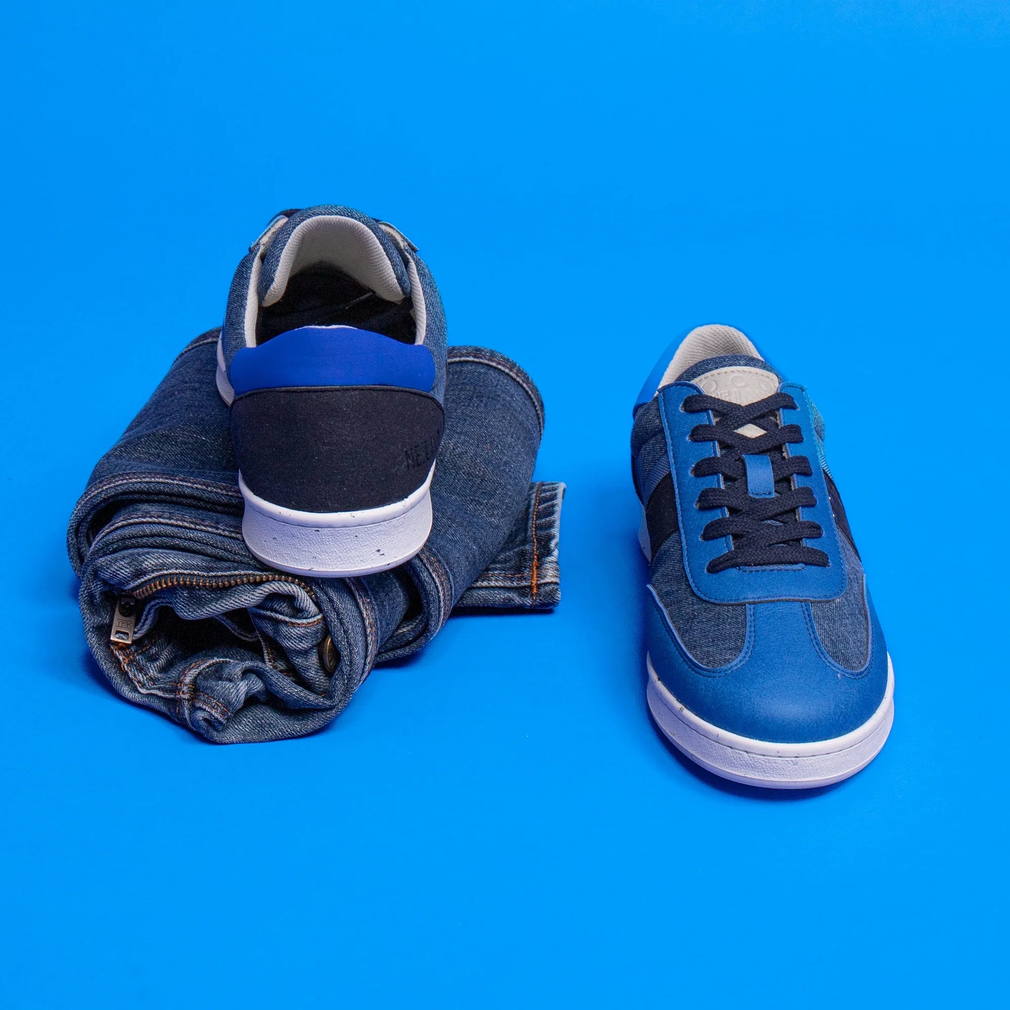 Me.Land Vivace baskets vegan denim upcyclé taille 40