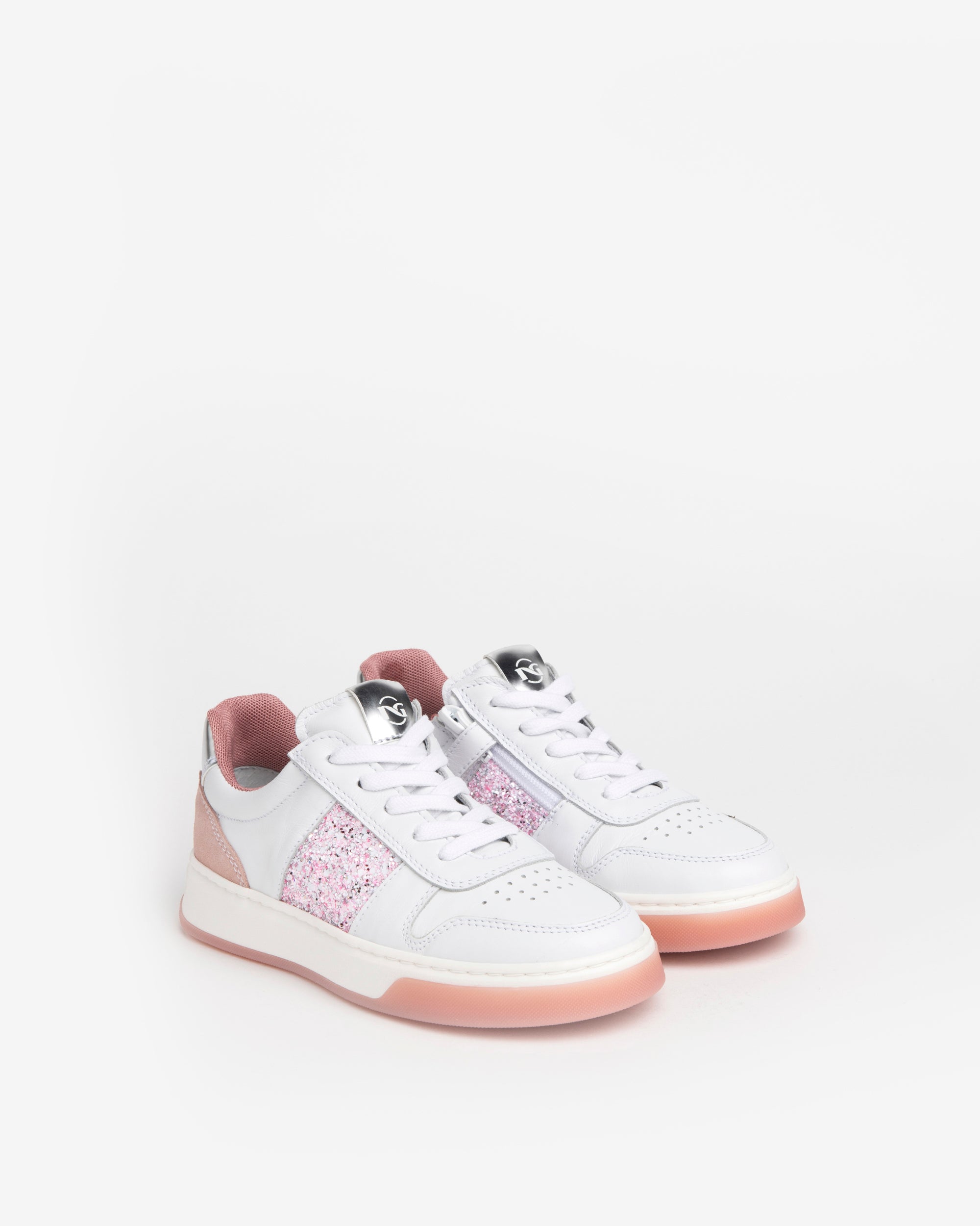 Nero Giardini Sneakers Baskets Cuir Fille Paillettes Zip