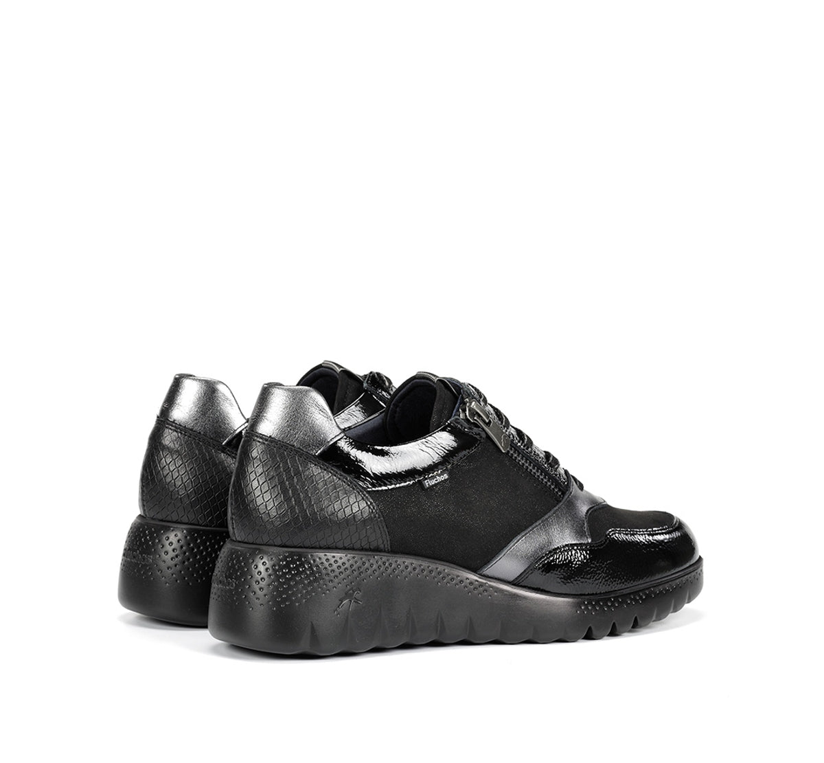Fluchos Live F2248 basket noire femme compensée