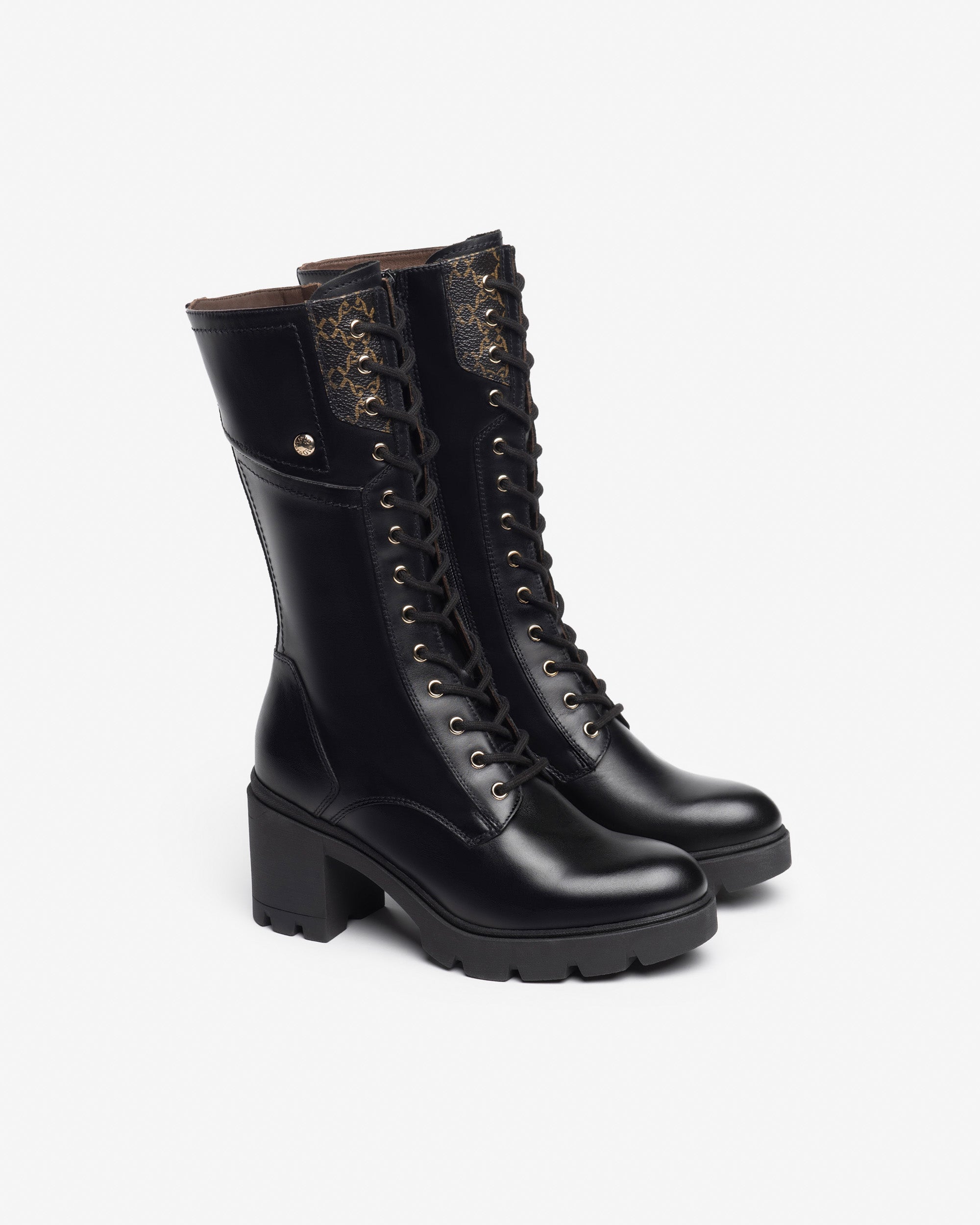 Nero Giardini Boots bottes cuir femme détails métal