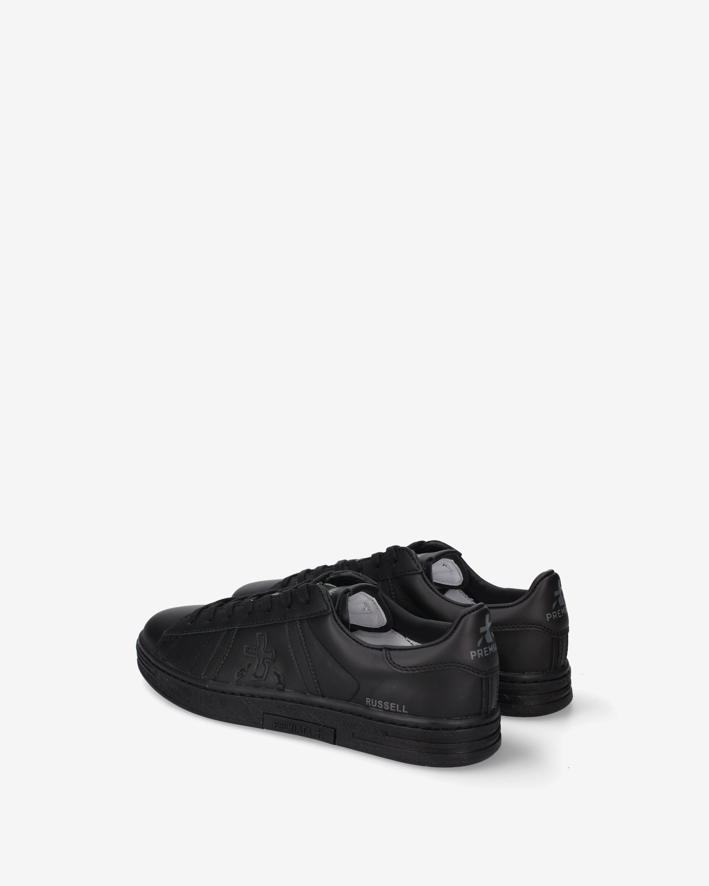 Premiata Russell 8640 baskets noir cuir homme