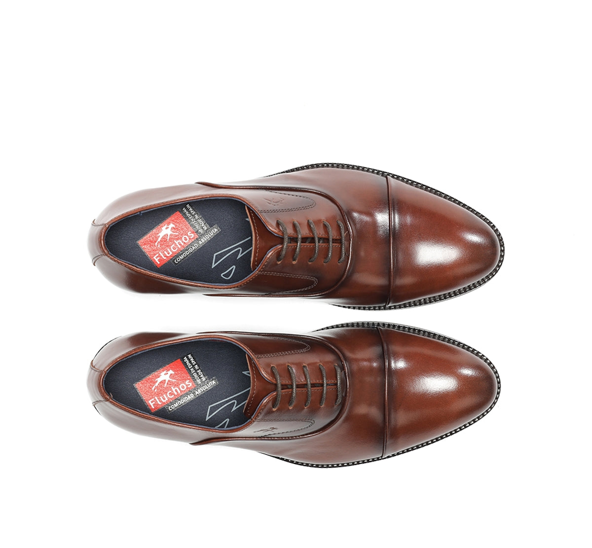 Fluchos Robert F2162 derby marron homme cuir habillé