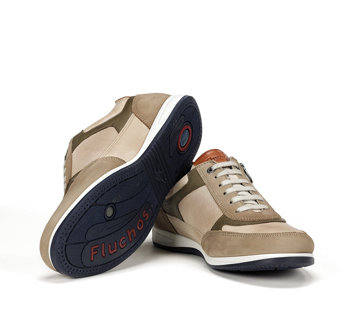 Fluchos Daniel F1288 baskets taupe homme cuir