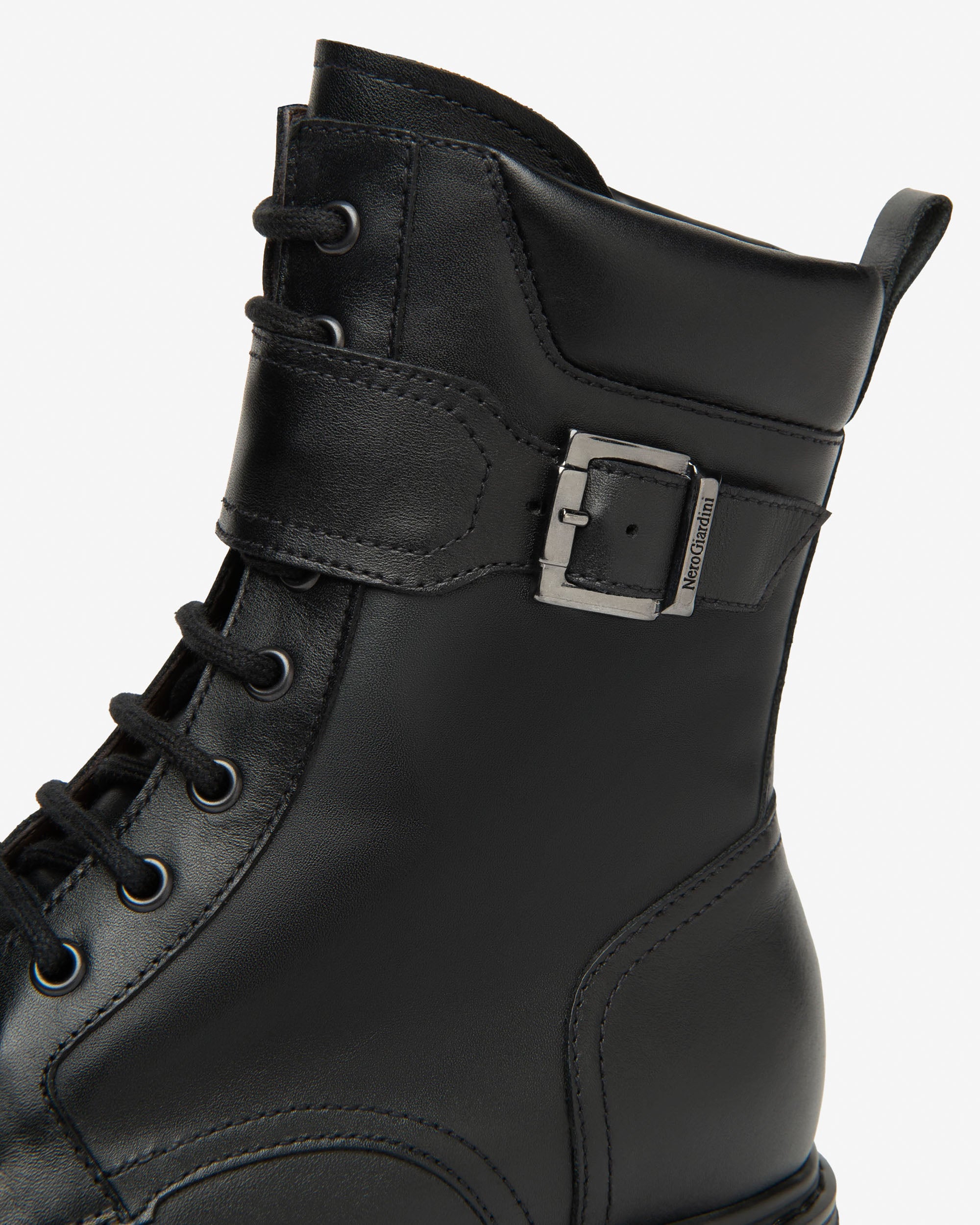 Nero Giardini Combat Boots bottines cuir femme hiver