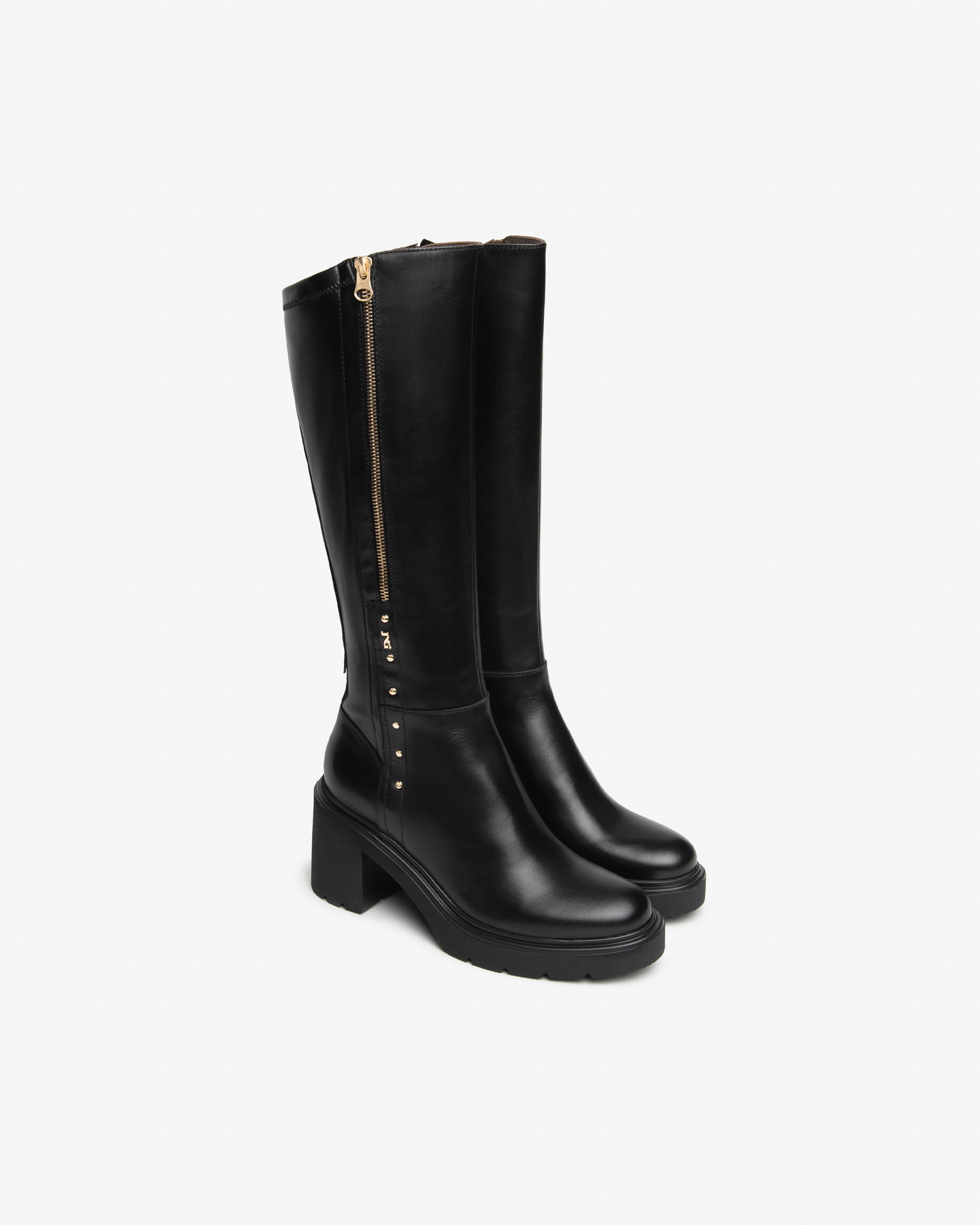 Nero Giardini Boots bottes cuir femme talon 85 mm