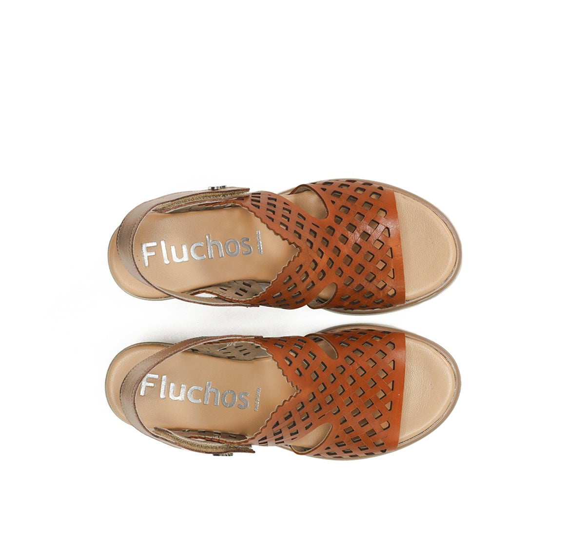 Fluchos Smash F1972 sandales marron femme compensées