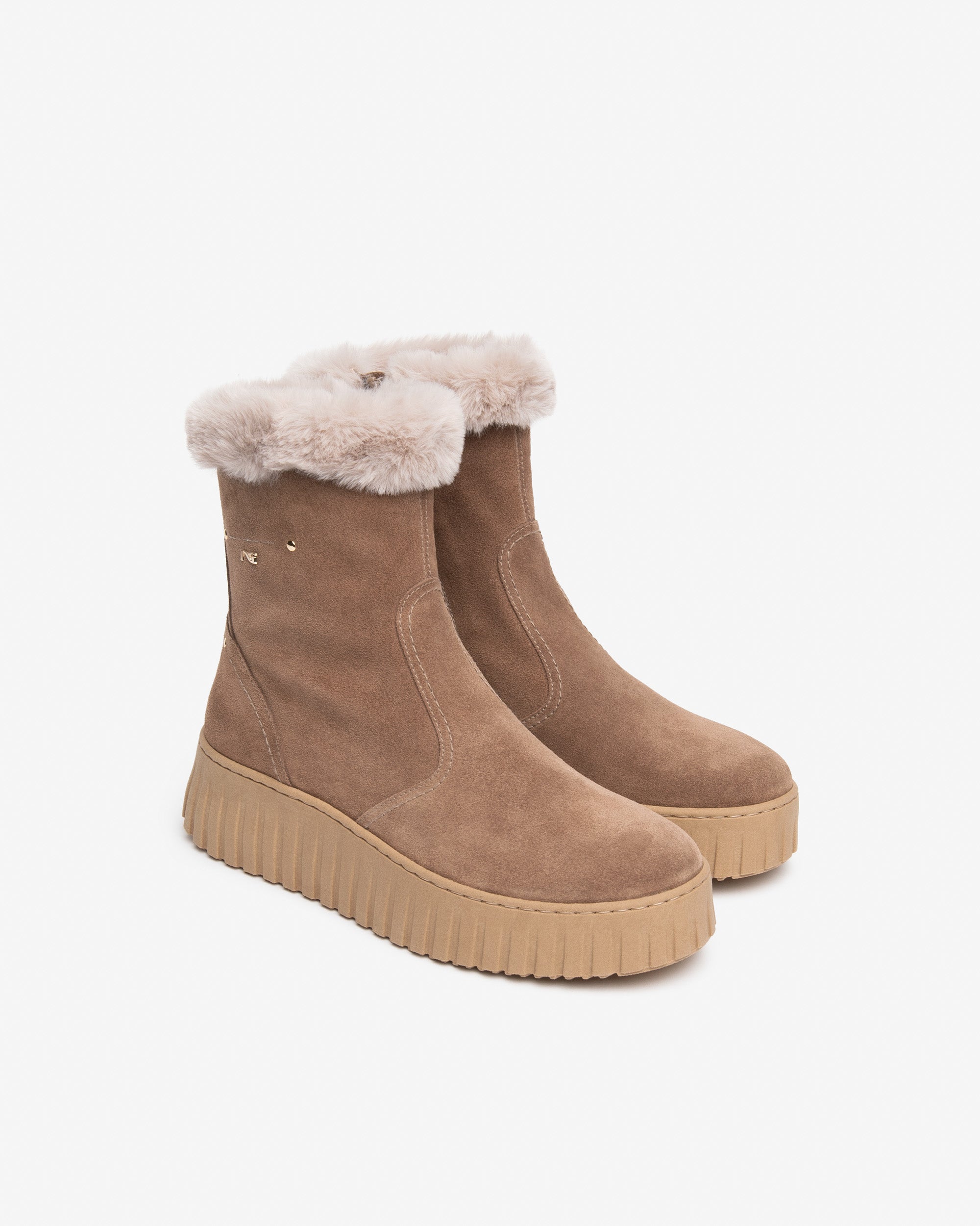 Nero Giardini Ankle Boots bottines daim femme zip fourrées