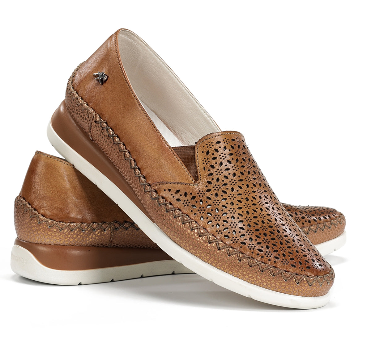 Fluchos Sella F2144 slip on femme marron compensé