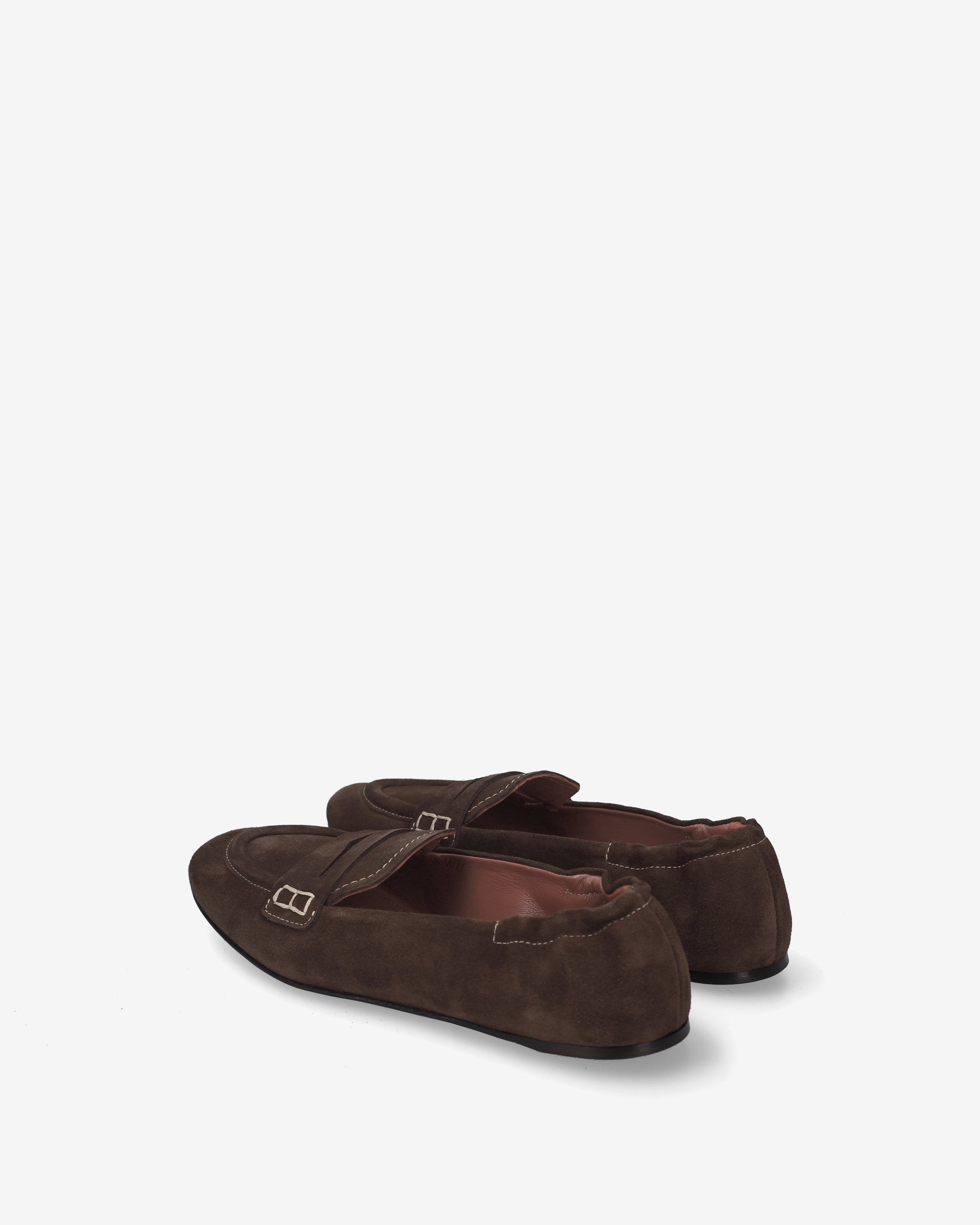 Premiata Pocket Suede mocassins mocha cuir femme