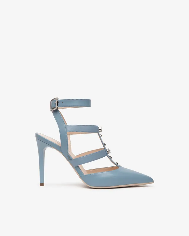 Nero Giardini Décolleté Escarpins cuir strass talon 9,5 cm