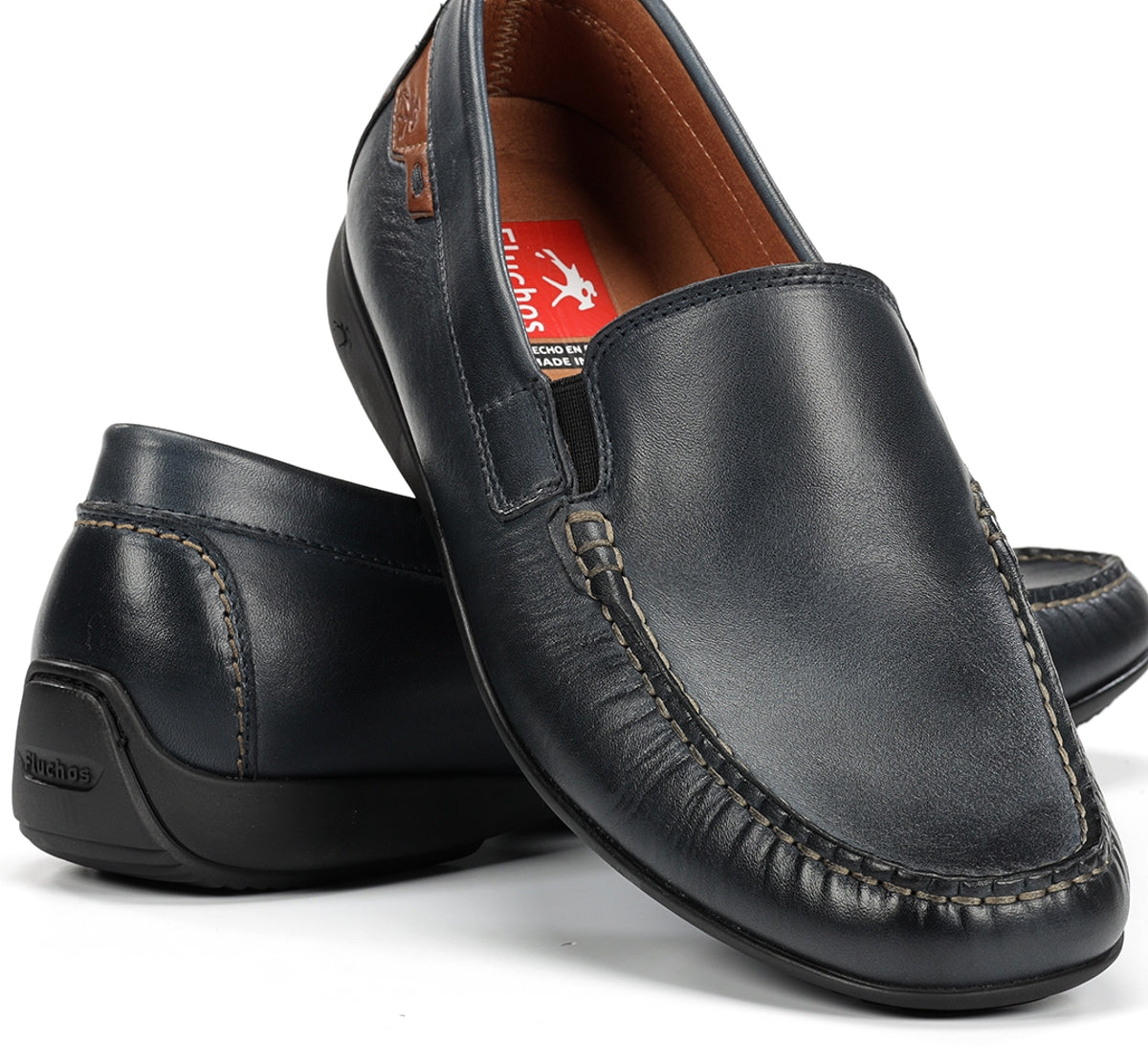 Fluchos Mocasines SAMOA F2208 mocassins homme bleu souple