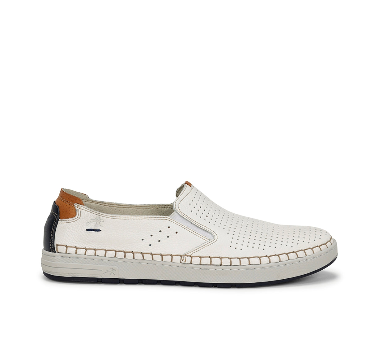 Fluchos Lester F1719 slip on blanc homme sans lacets