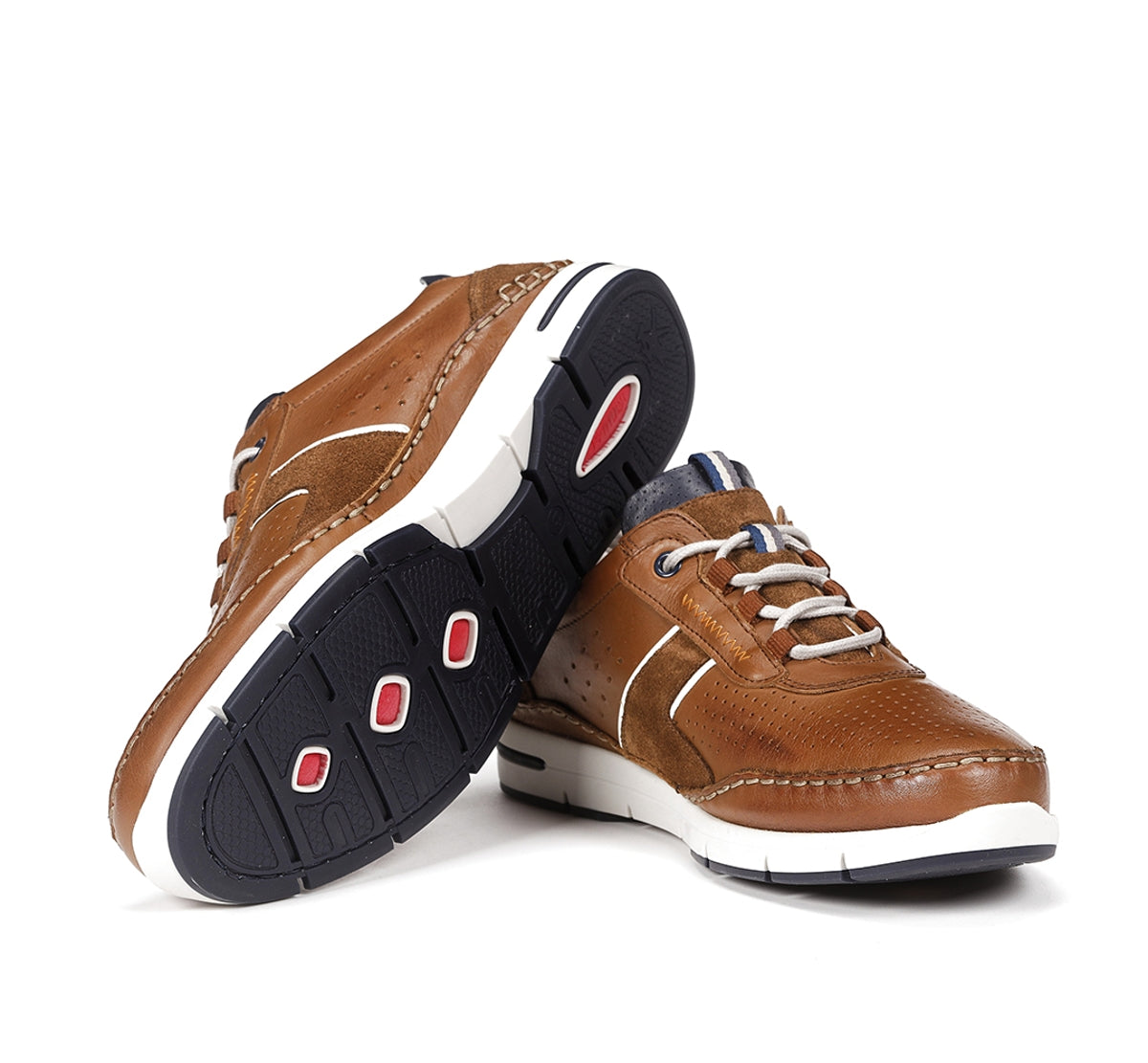 Fluchos Yannic F1442 basket homme marron à lacets