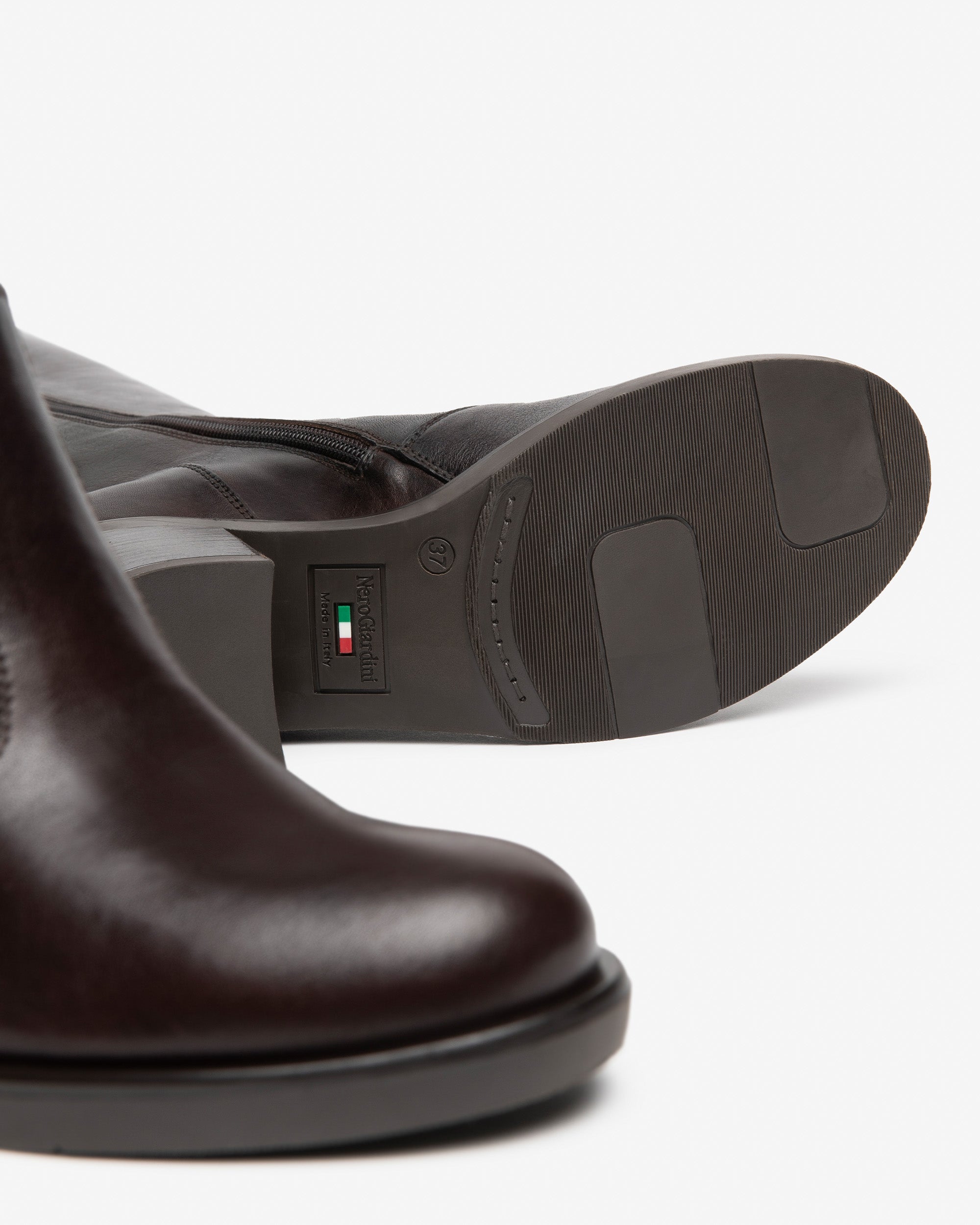 Nero Giardini Boots bottes cuir femme talon 65 mm