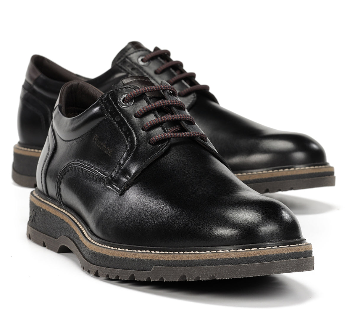 Fluchos Buggy F2319 chaussure noire homme cuir