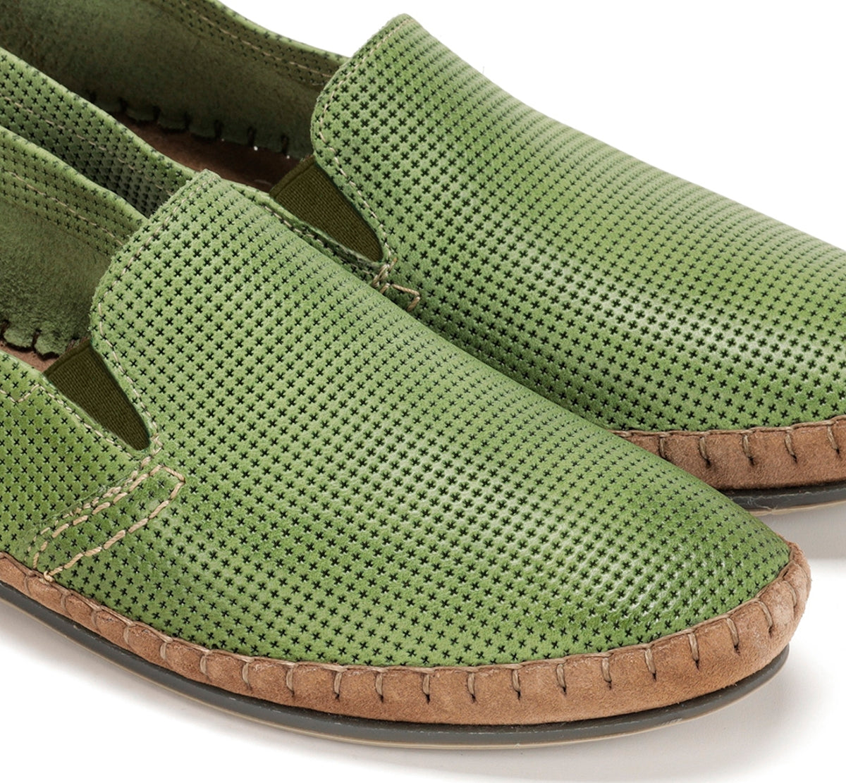 Fluchos Slip On Bahamas 8674 mocassins vert homme cuir