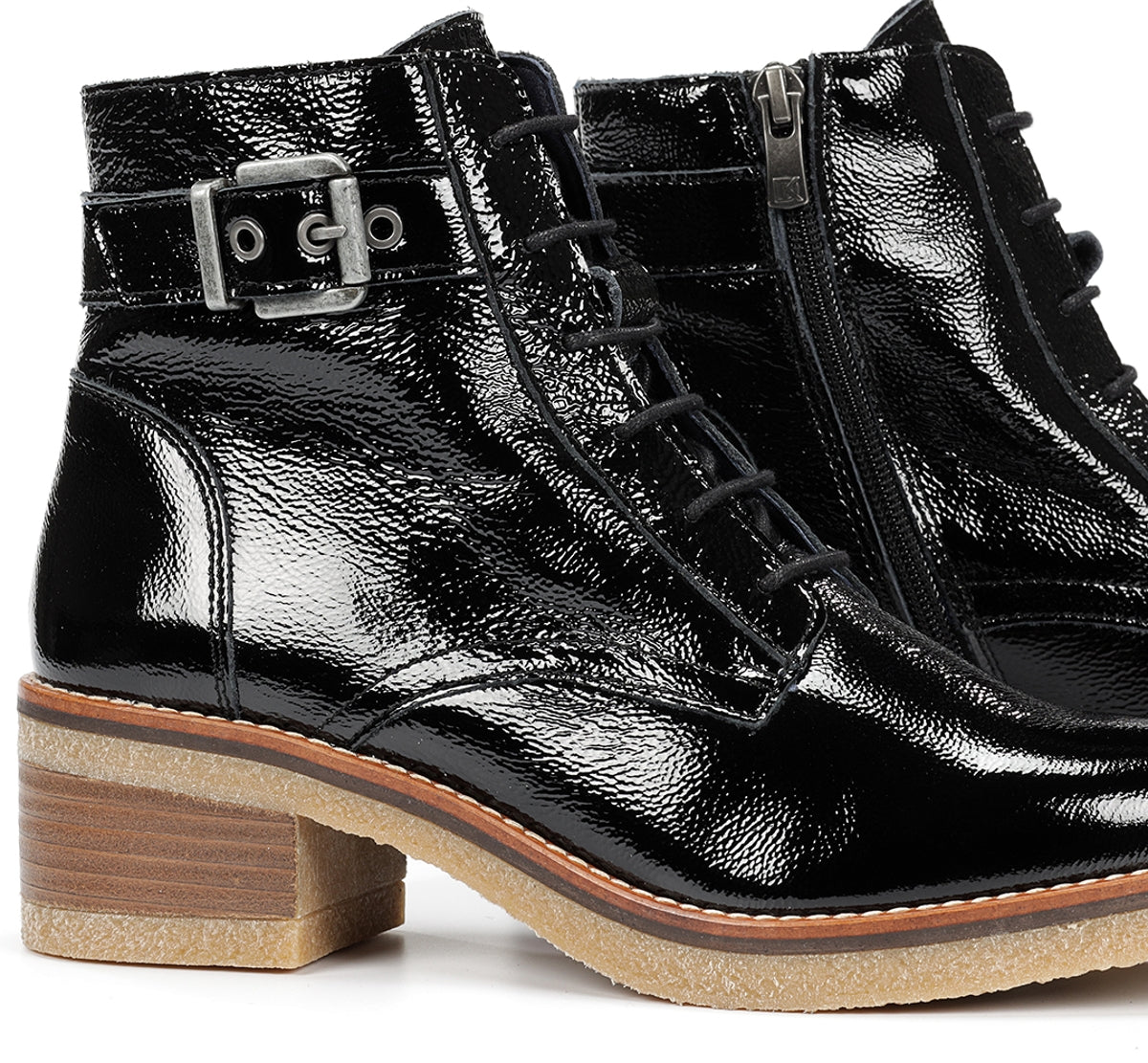 Dorking by Fluchos Lucero D8686 bottines noires crêpe
