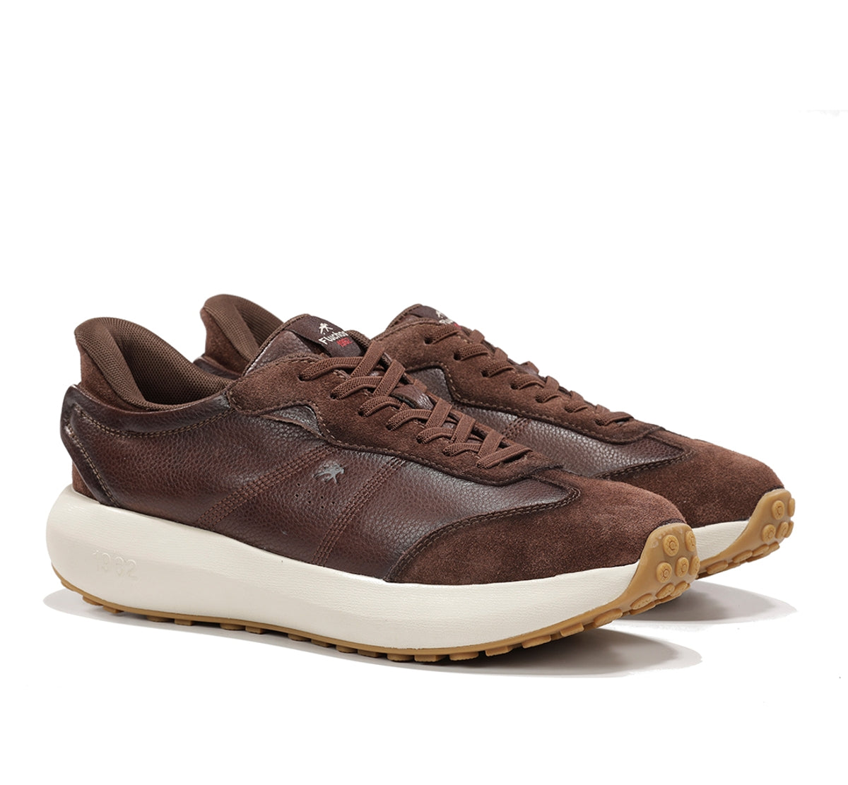 Fluchos Clay F2557 baskets homme marron cuir léger
