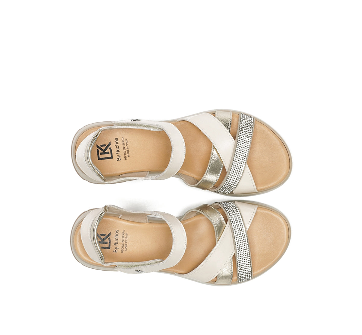 Dorking Ter D9728 sandales blanches femme confort