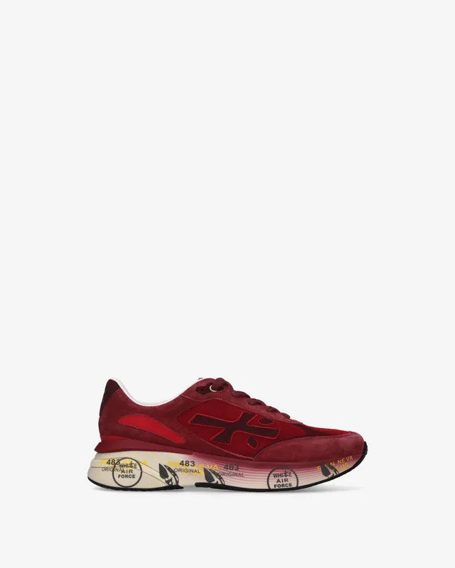 Premiata Moerun 8537 baskets bordeaux daim homme