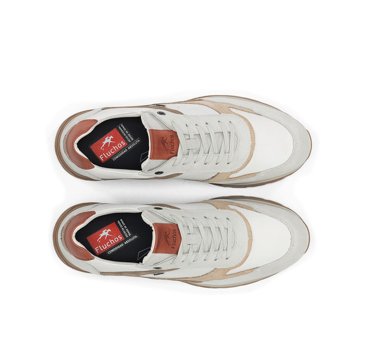 Fluchos Louis F2190 baskets homme blanc cuir
