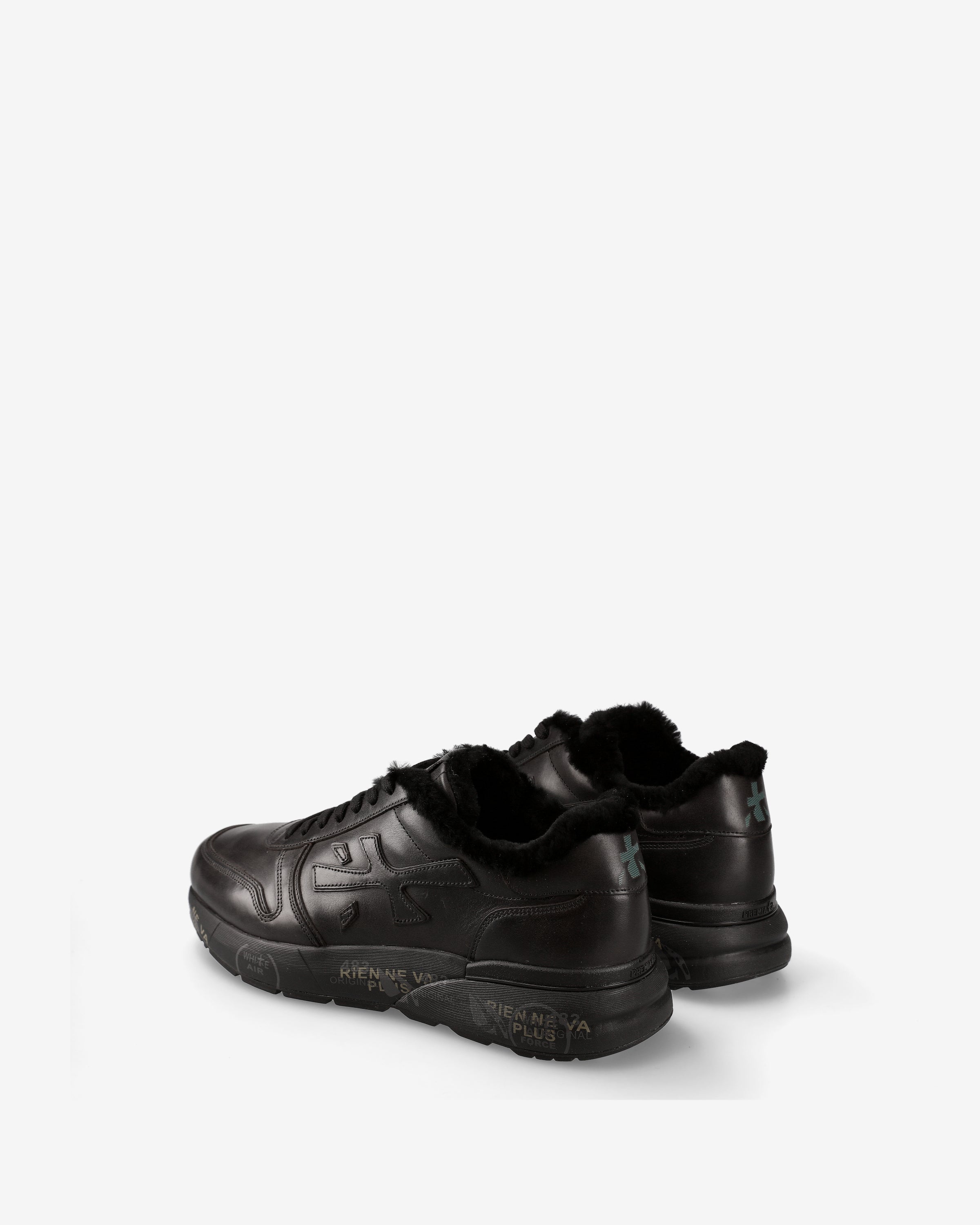 Premiata Mick 1453NM sneakers cuir noir fourrée
