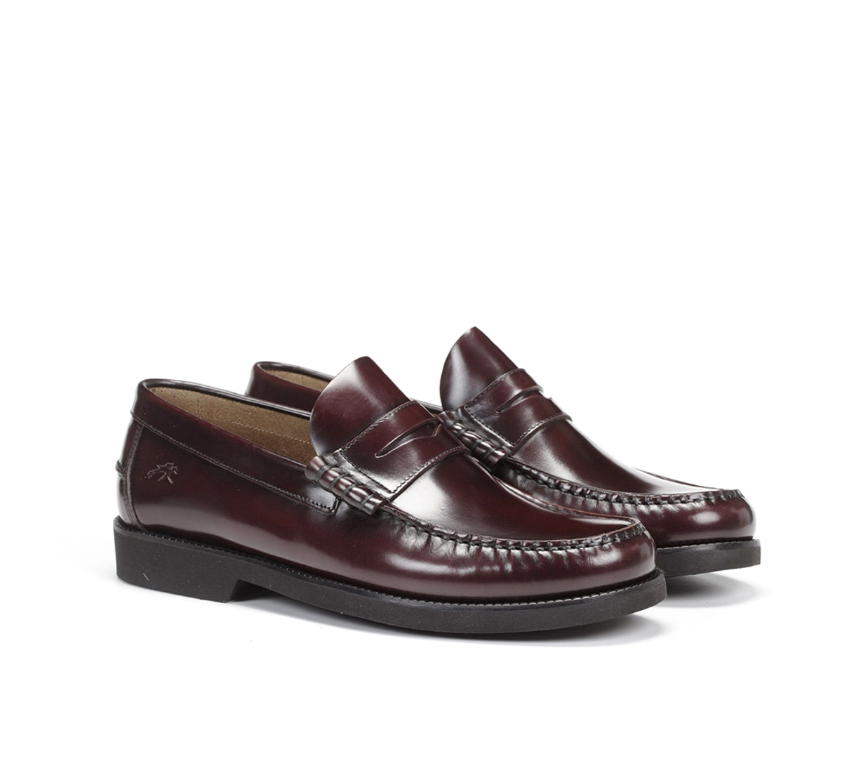 Fluchos Stamford F0047 mocassins cuir bordeaux homme