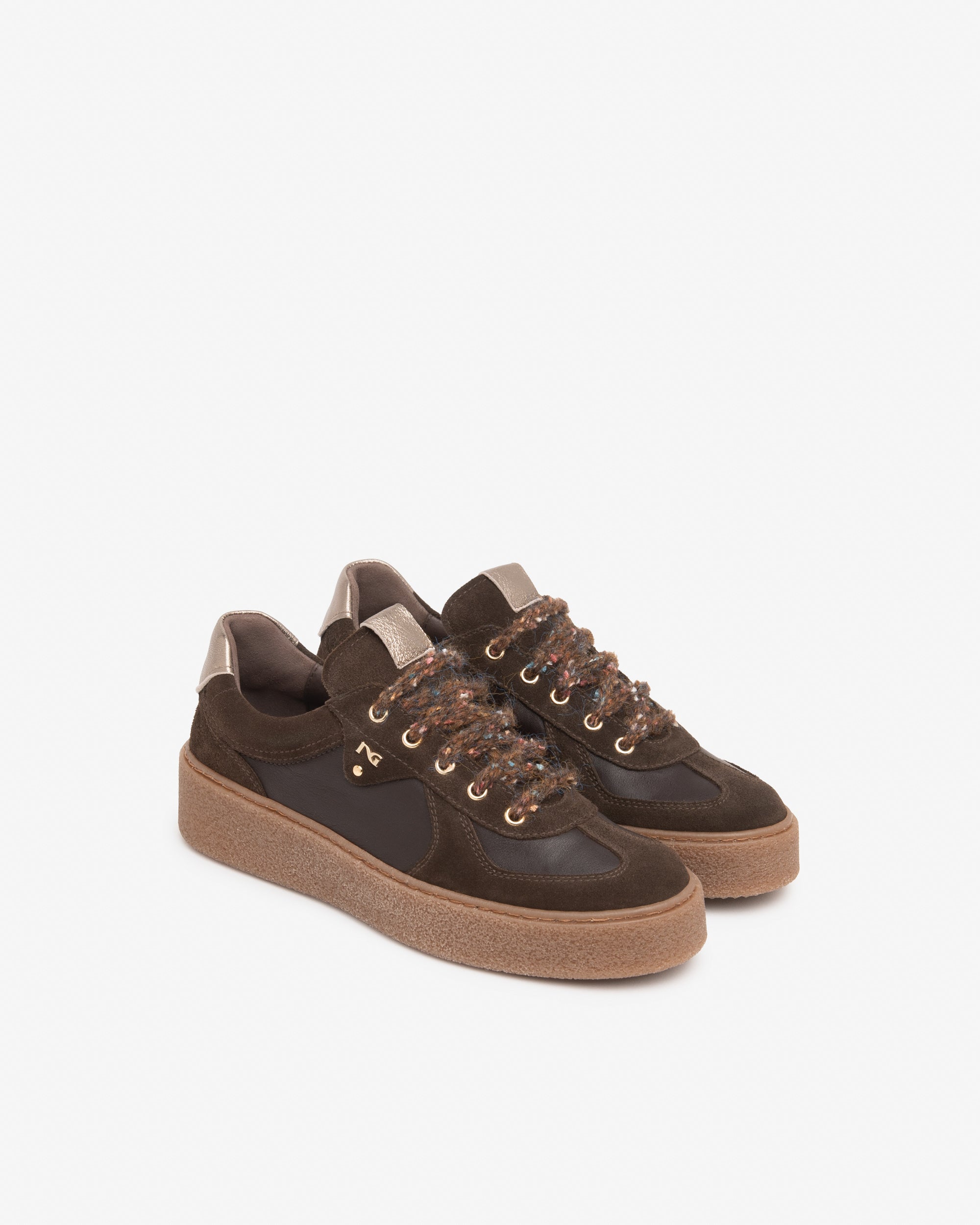 Nero Giardini Sneakers baskets cuir daim plateforme