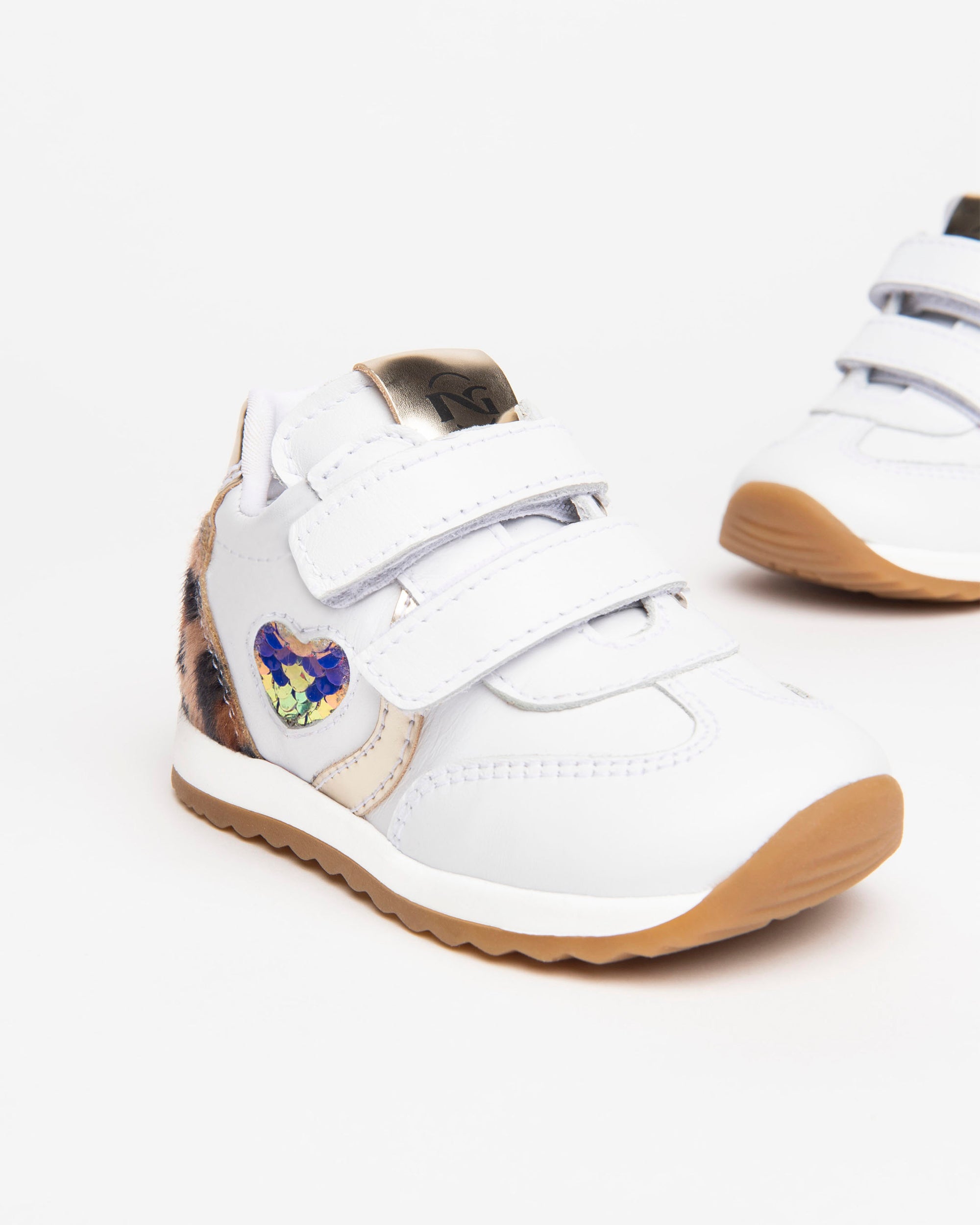 Nero Giardini Sneakers baskets cuir bébé fille scratch