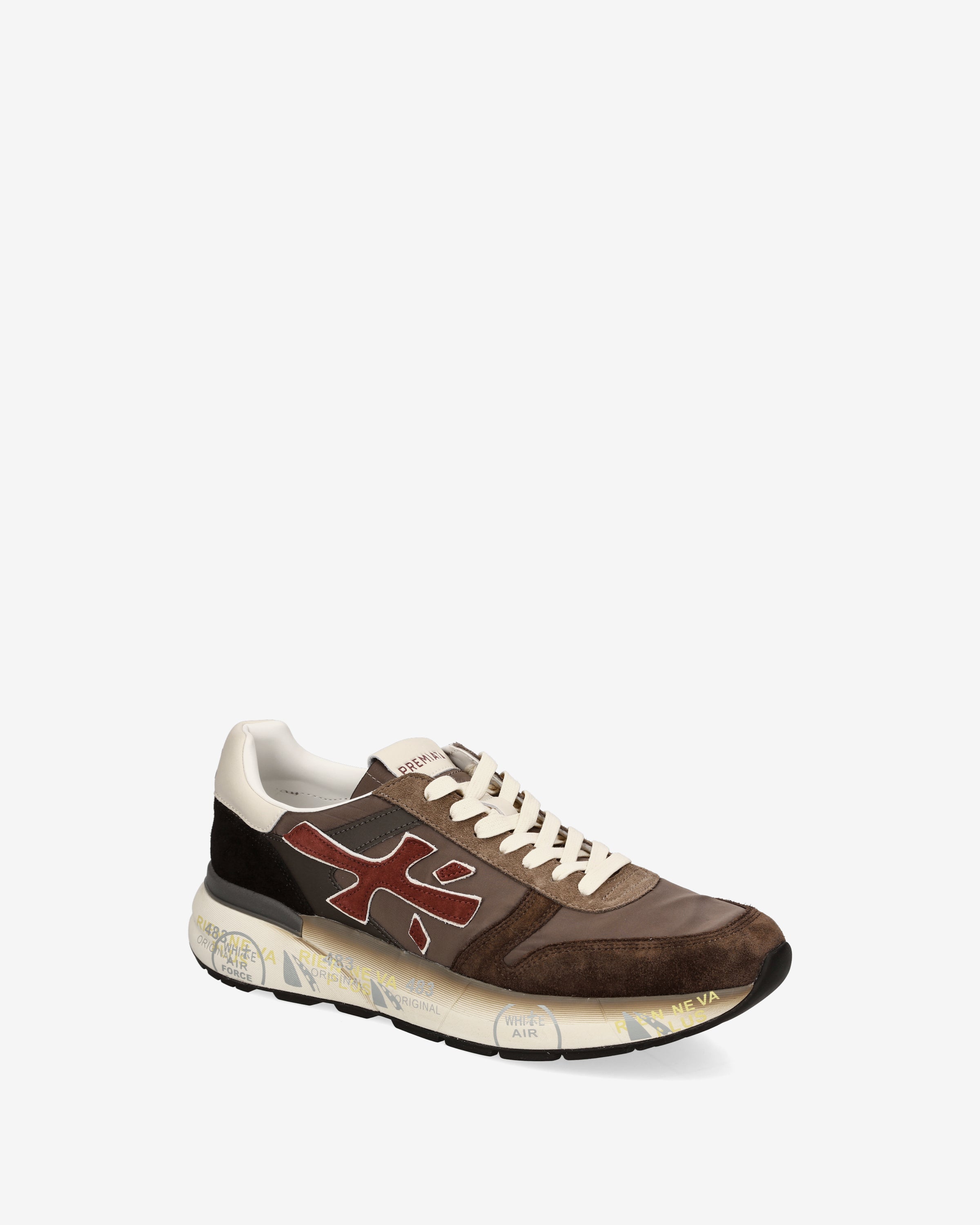 Premiata Mick 7714 baskets homme marron daim