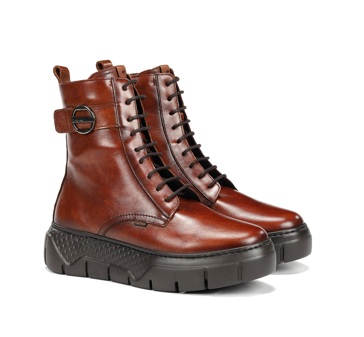Fluchos Ilia F2303 bottine marron femme lacets