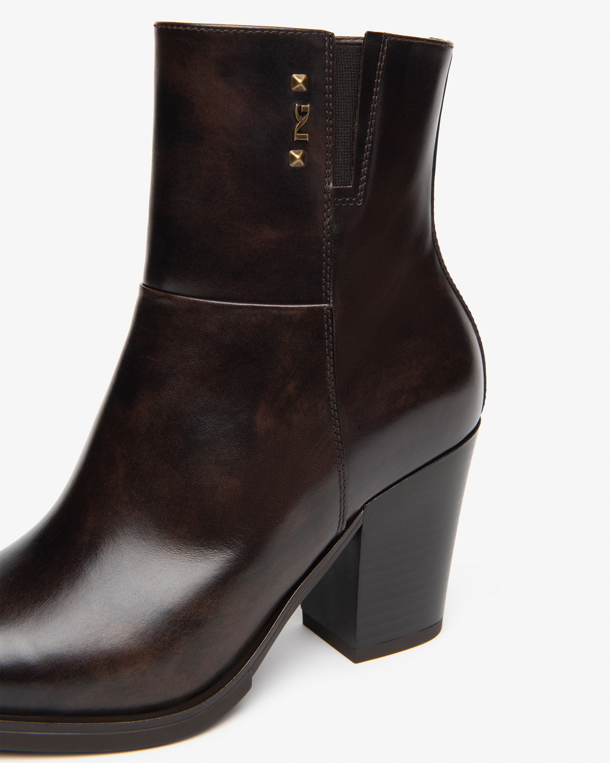 Nero Giardini Booties Bottines Cuir Femme Talon 80