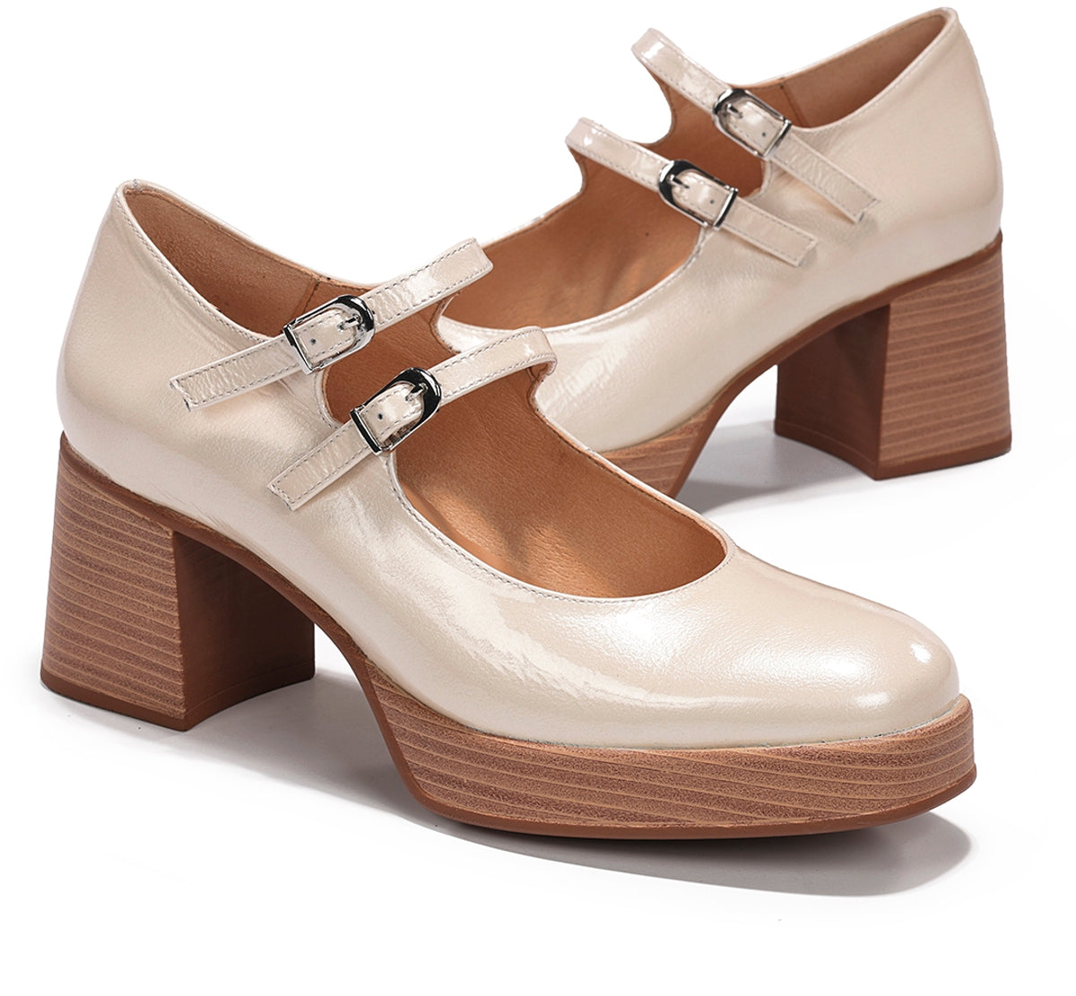 Dorking by Fluchos Cristel D9659 chaussure femme taupe plateforme