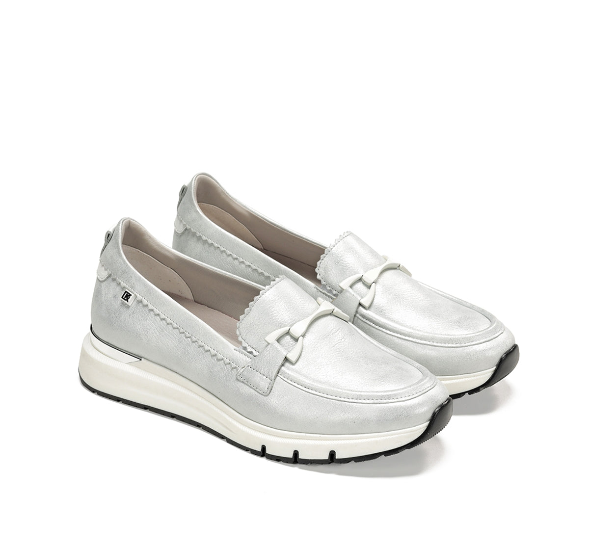 Dorking Serena D9047 mocassins femme argent