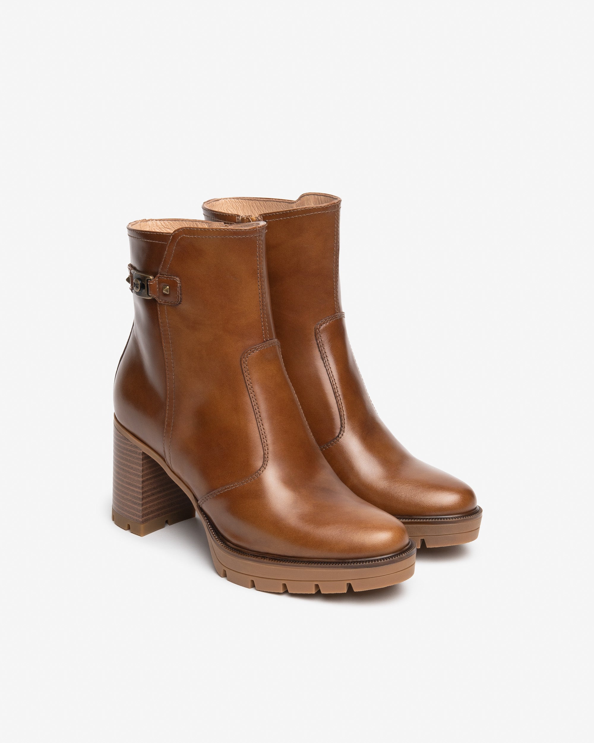 Nero Giardini Ankle Booties bottines femme cuir talon 8 cm