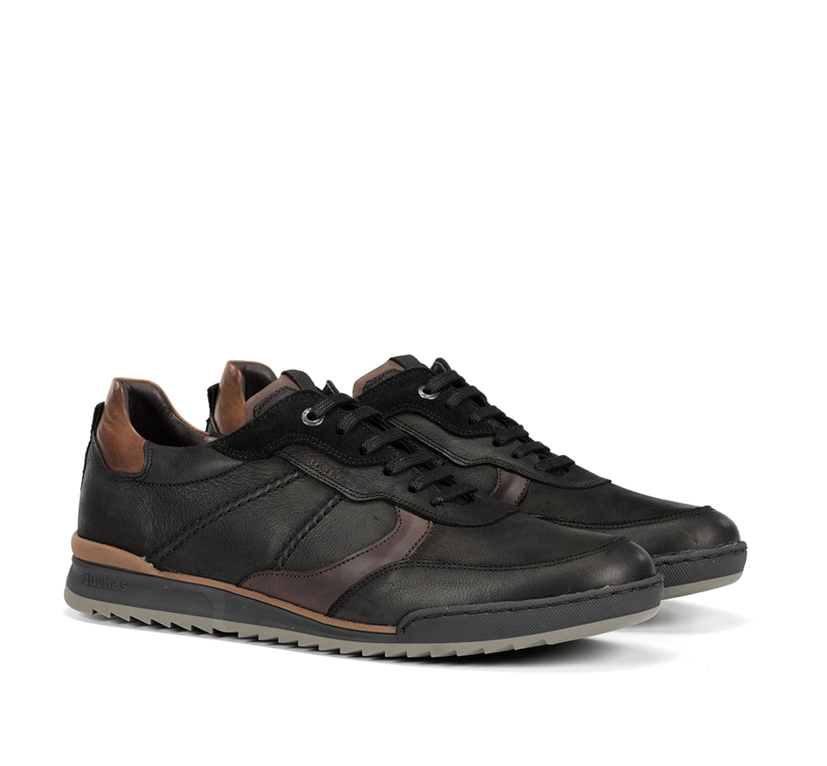 Fluchos Elder F2272 basket noire cuir homme
