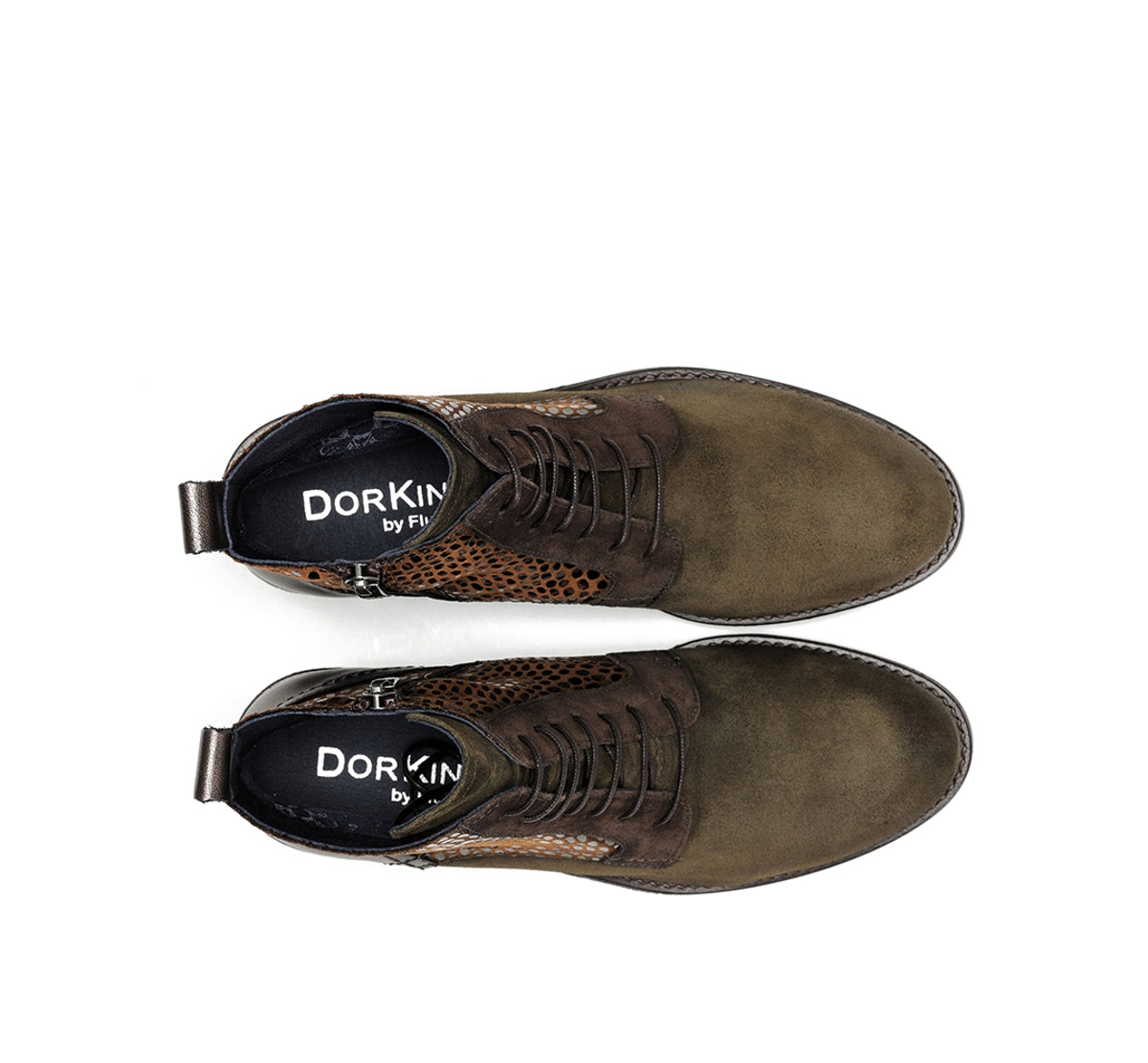 Dorking Harvard D8709 bottines vertes femme