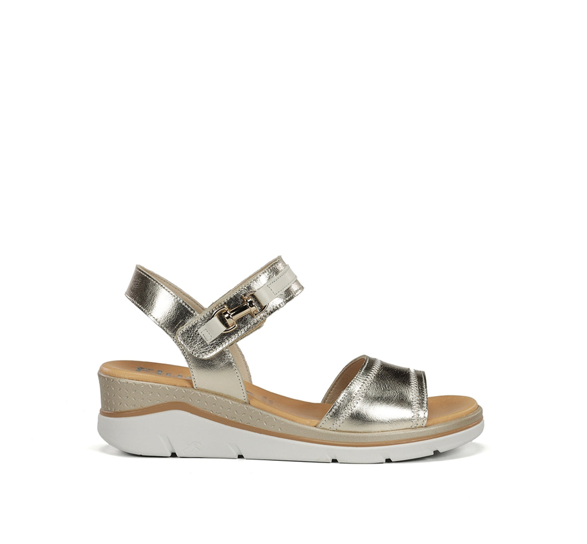 Fluchos Fire F2427 sandales femme dorées compensées