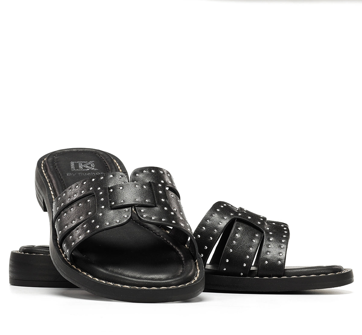 Fluchos Dorking Ega D9731 sandale noire femme plate