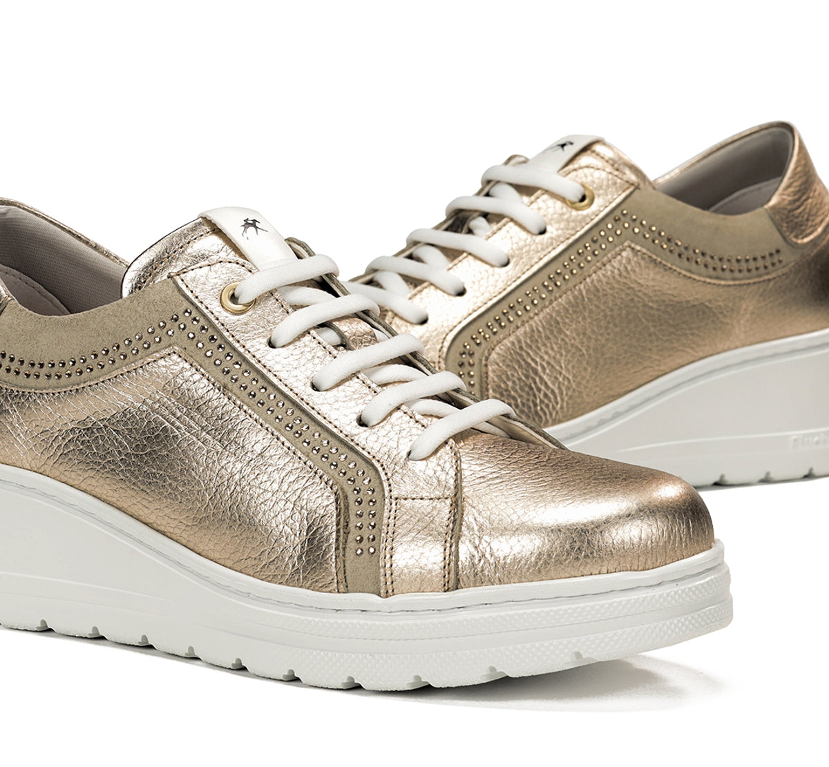 Fluchos Aqua F1997 basket dorée compensée femme
