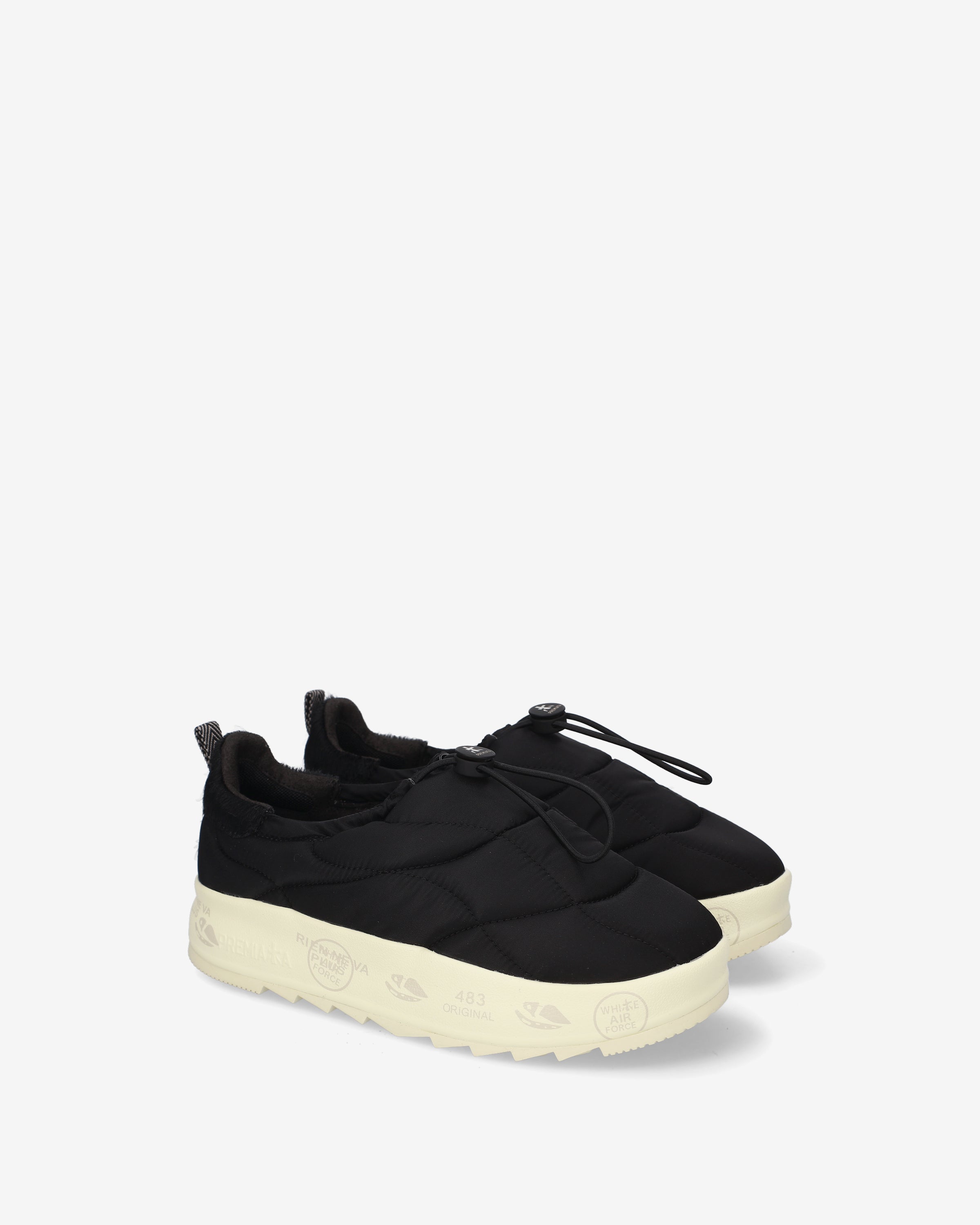 Premiata Puffyd 8689 baskets noir matelassé