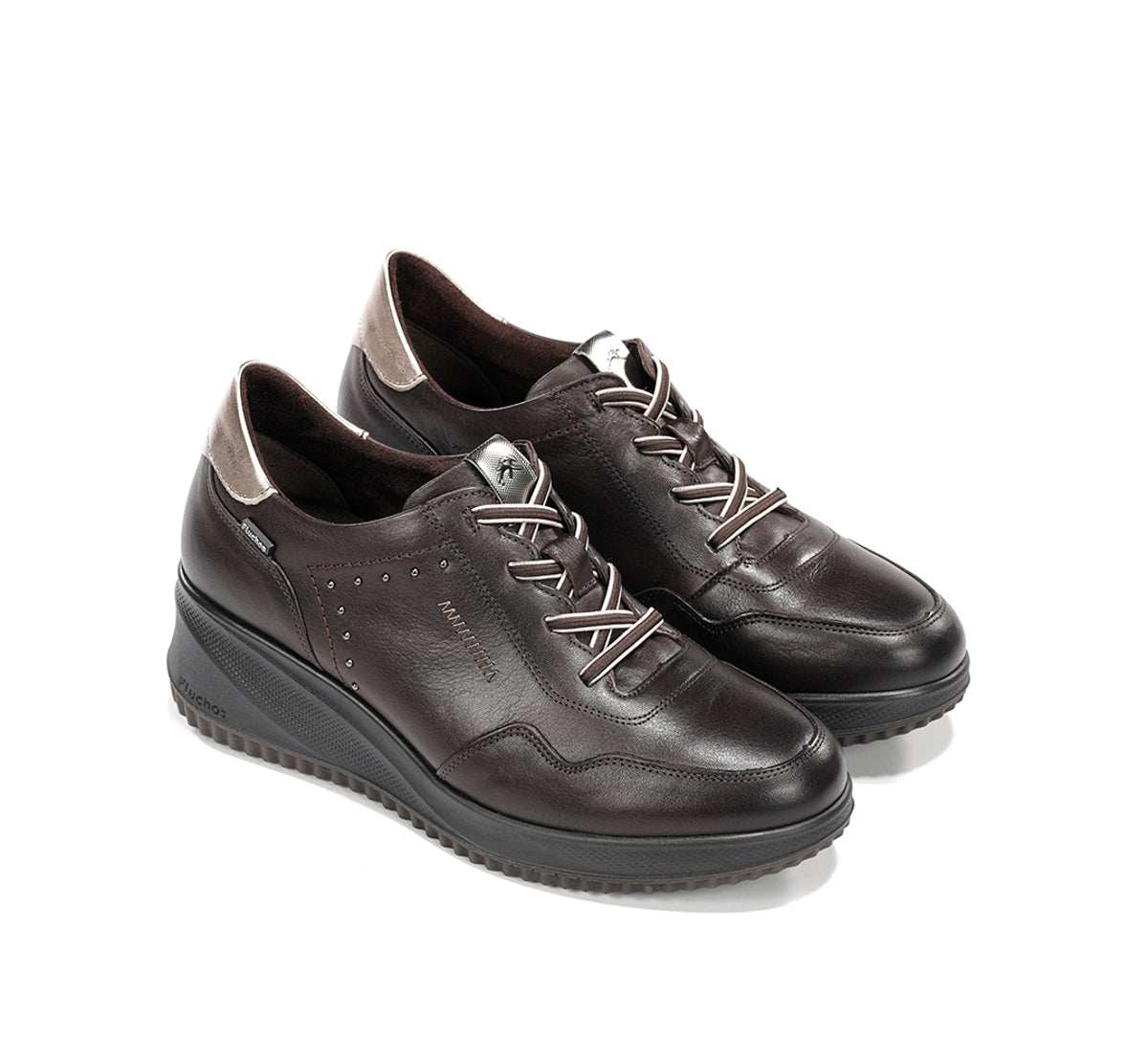 Fluchos Novax F2545 baskets marron femme compensées