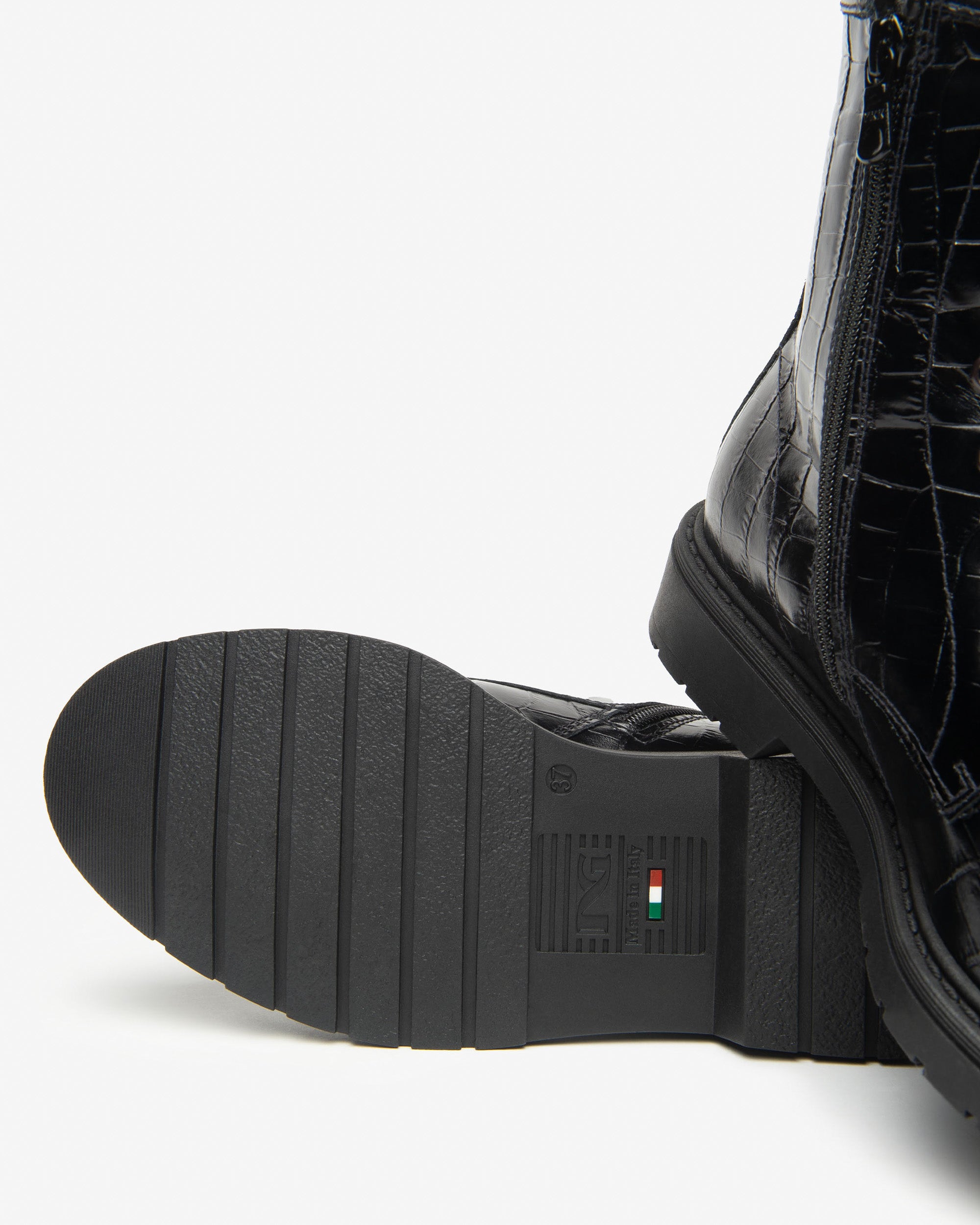 Nero Giardini Combat Boots rangers cuir femme