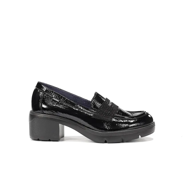 Fluchos Fugaz F2517 mocassins noir femme talon track