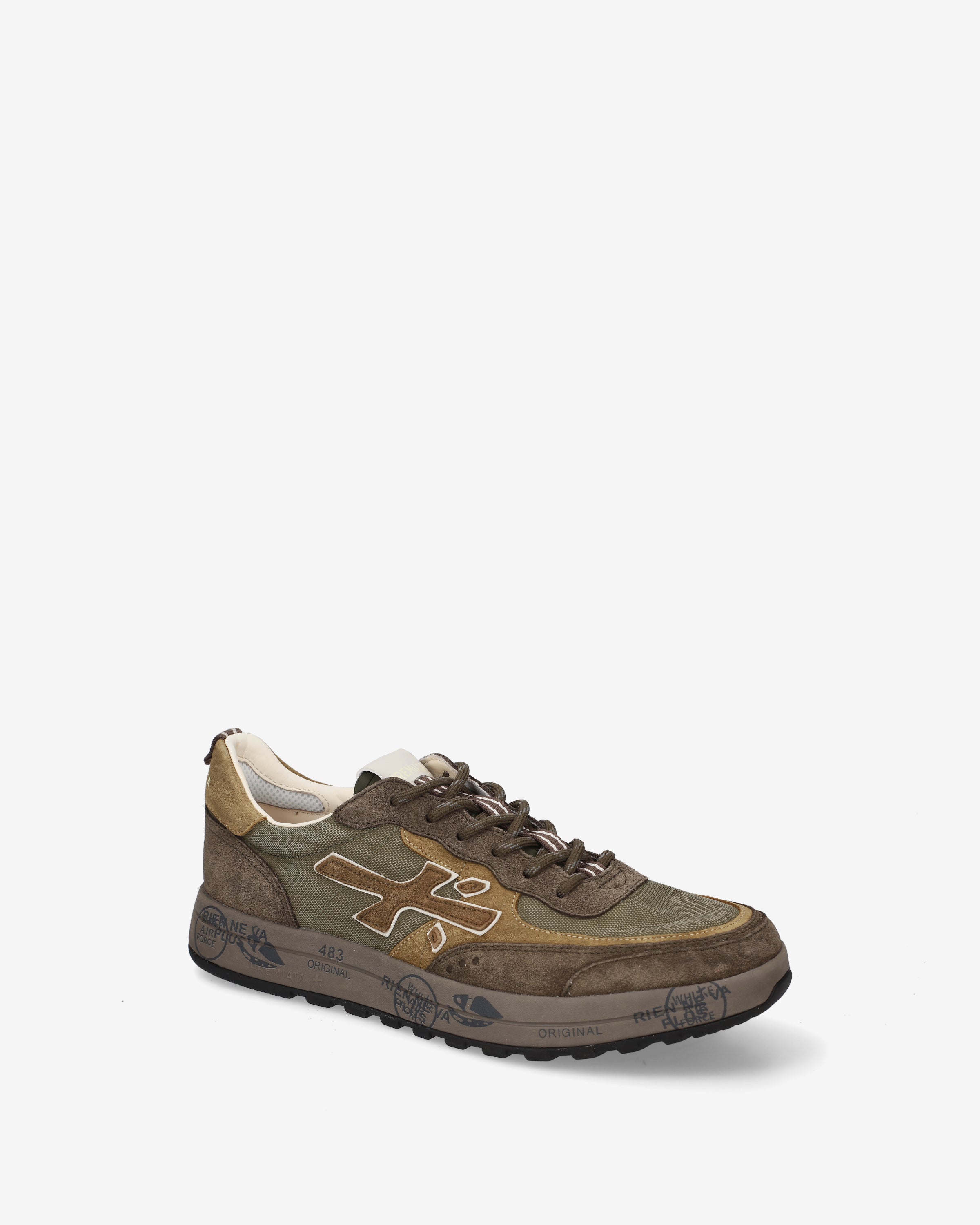 Premiata Nous 8463 sneakers homme olive daim