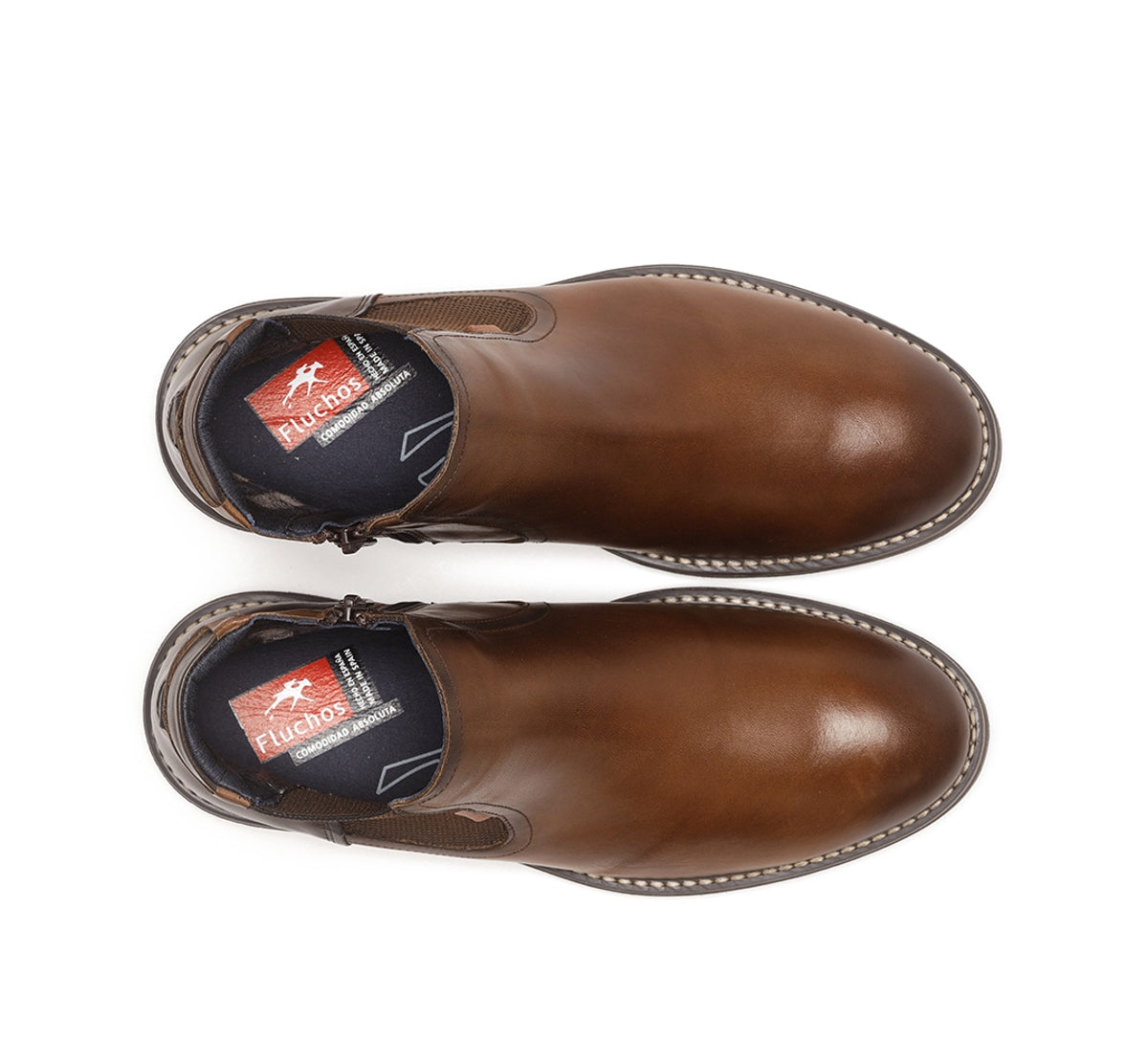 Fluchos Terry F1343 Bottes Marron Homme Cuir