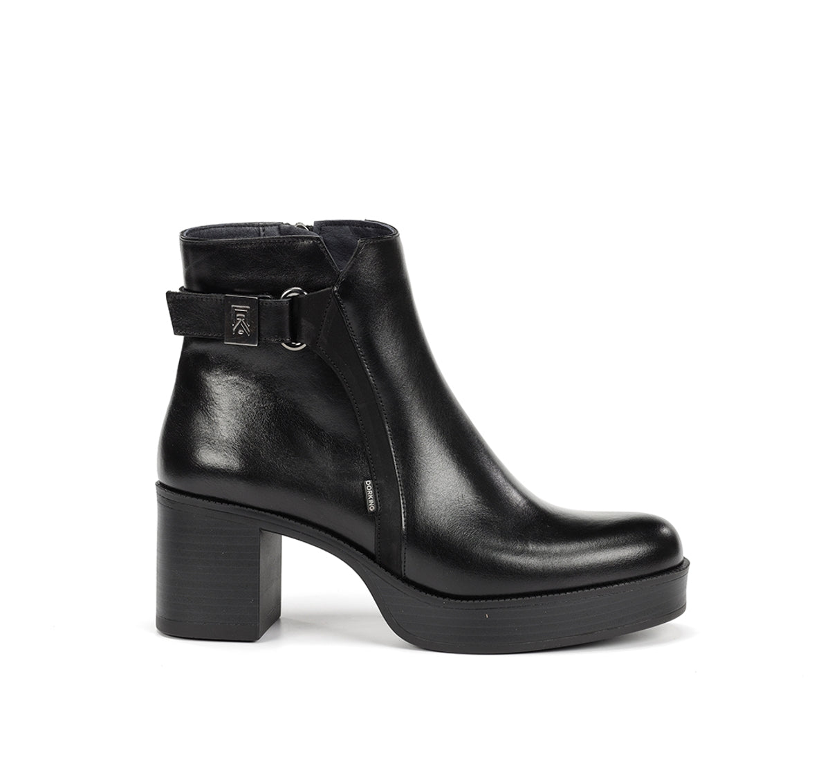Dorking Bowy D9589 bottines talon noir